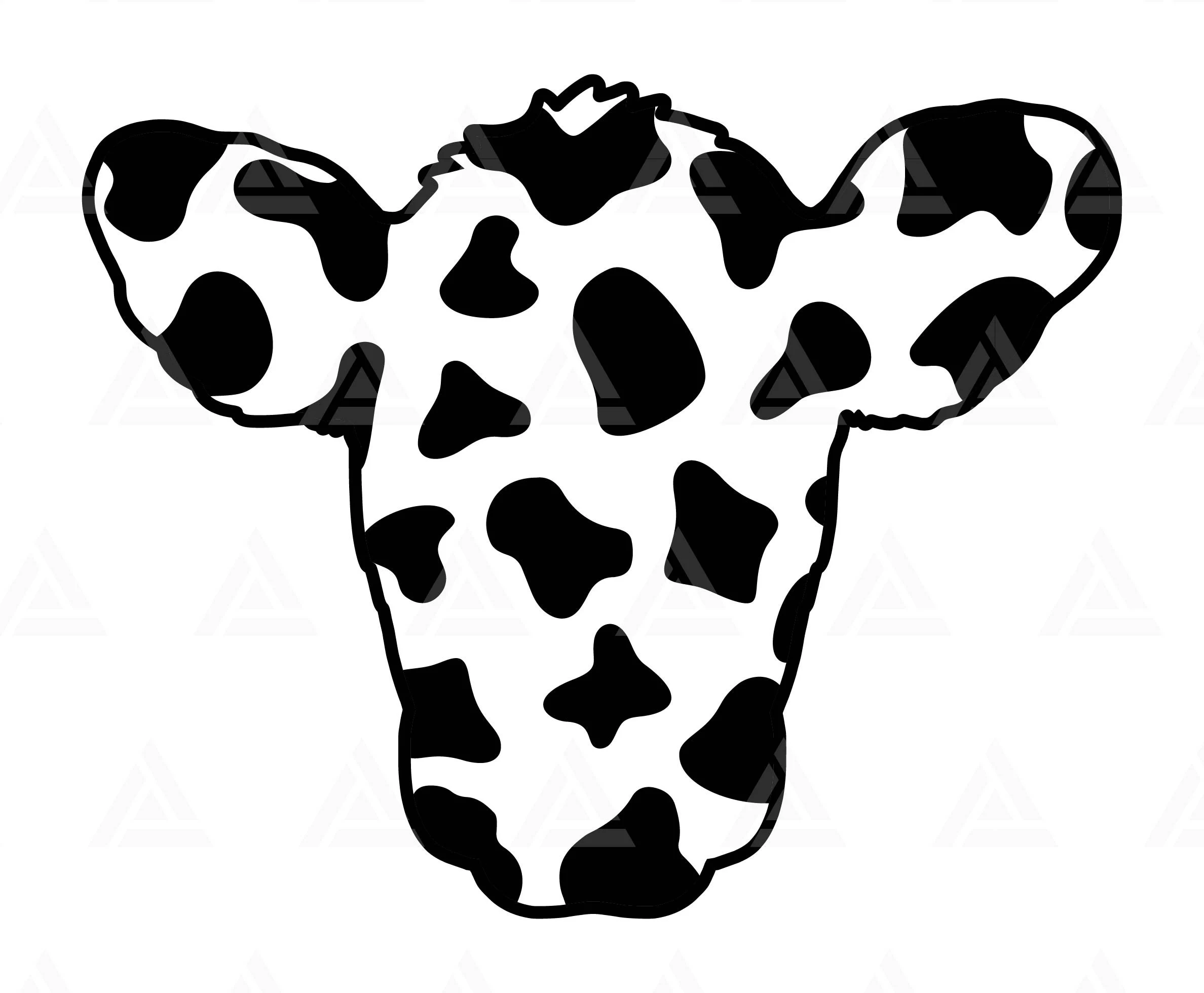 free printable cow stencil