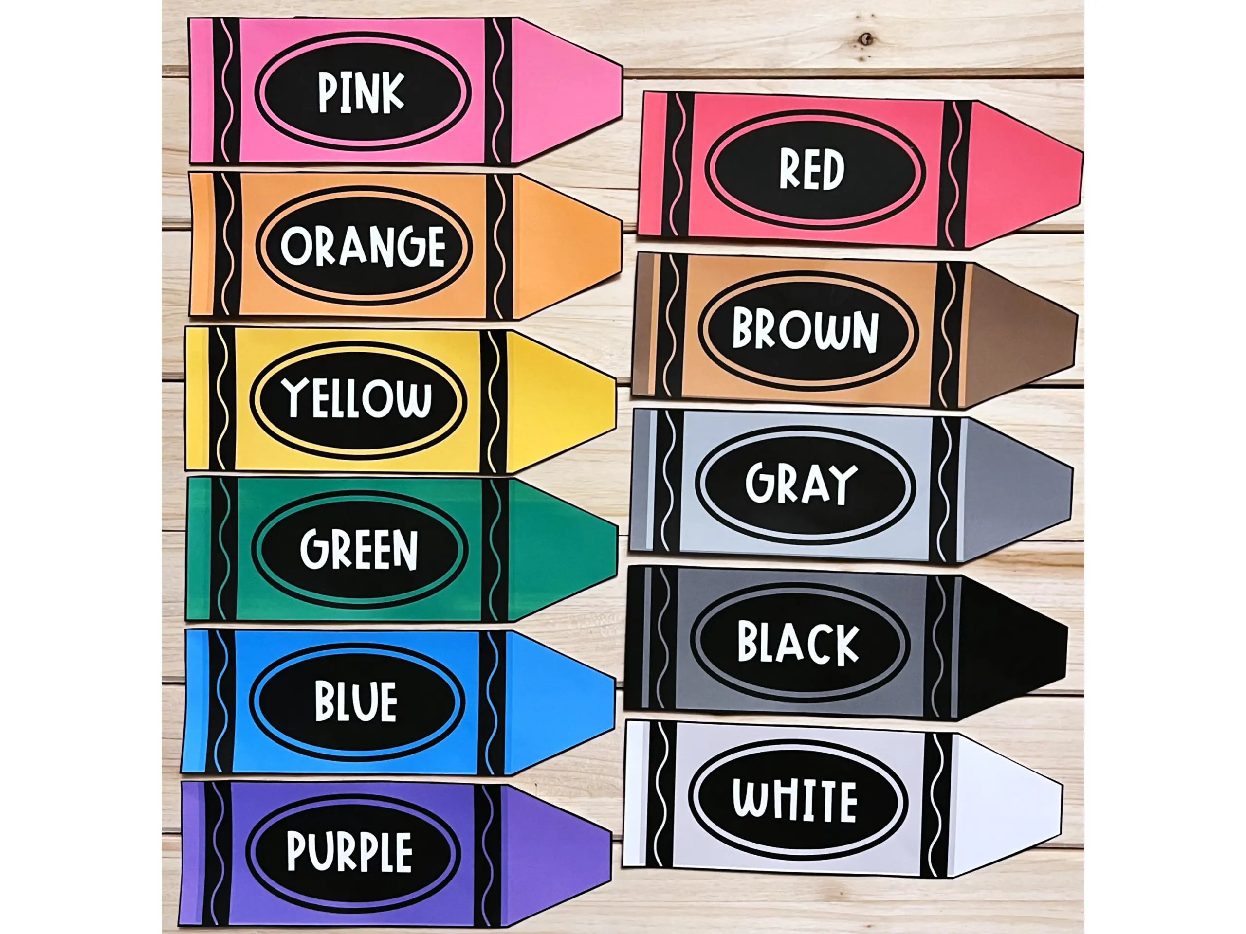 free printable crayon labels