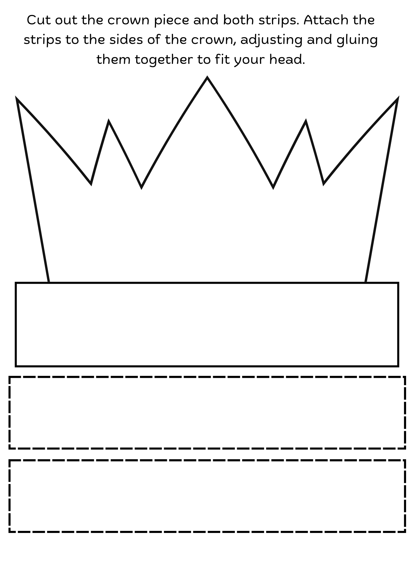 Crown Cut Out And Color Craft