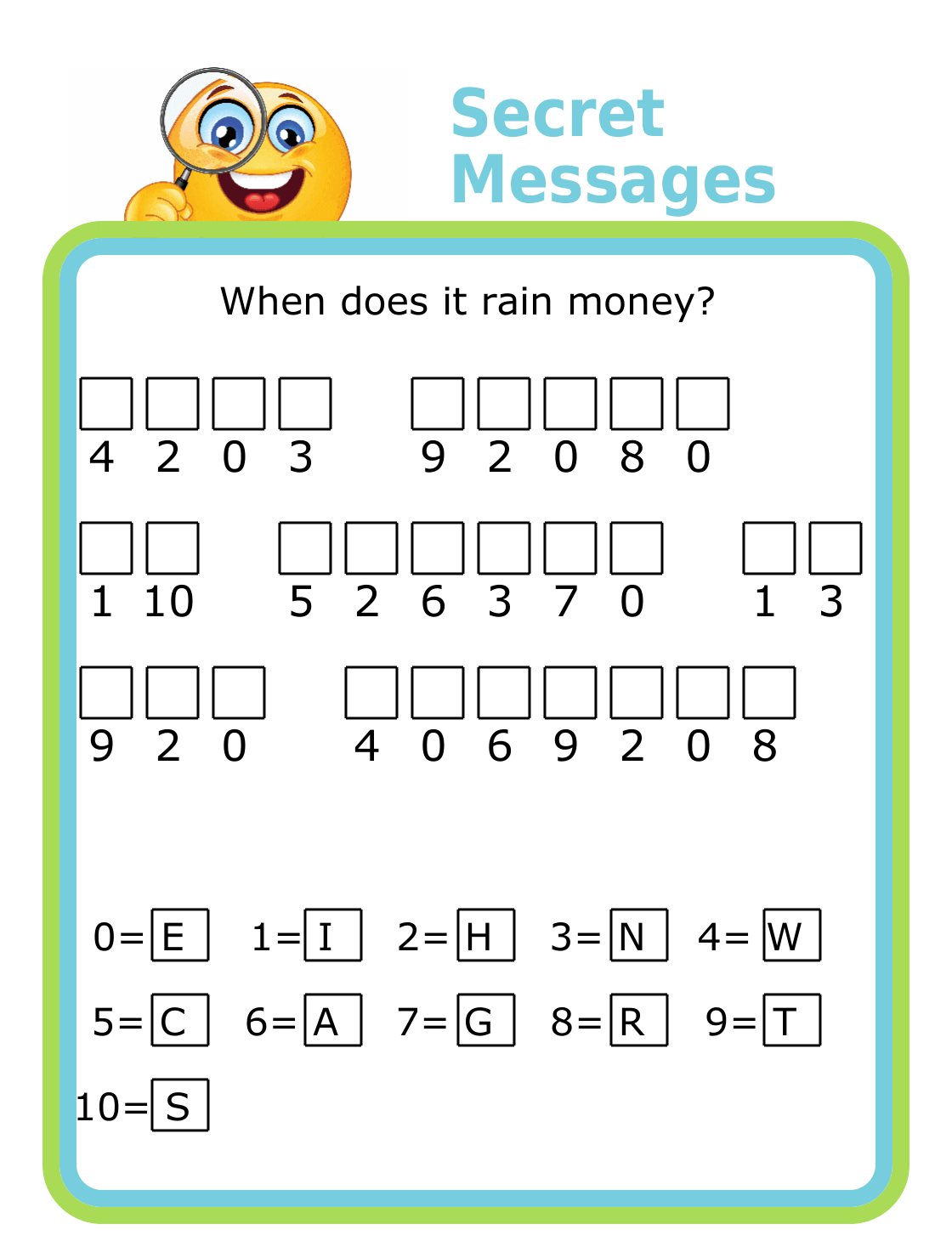 cryptograms printable free puzzles