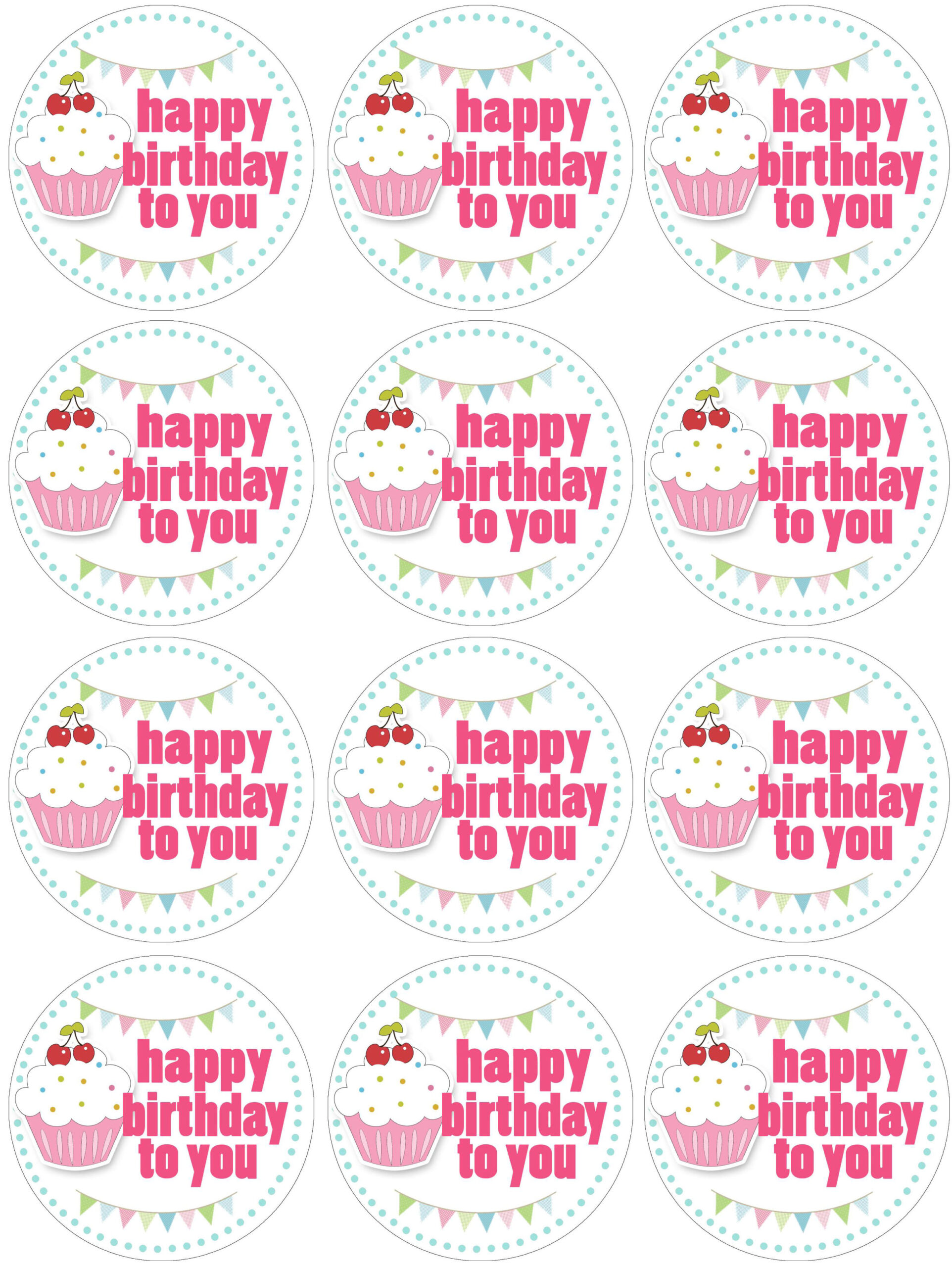 Cupcake Themed Birthday Party With Free Printables