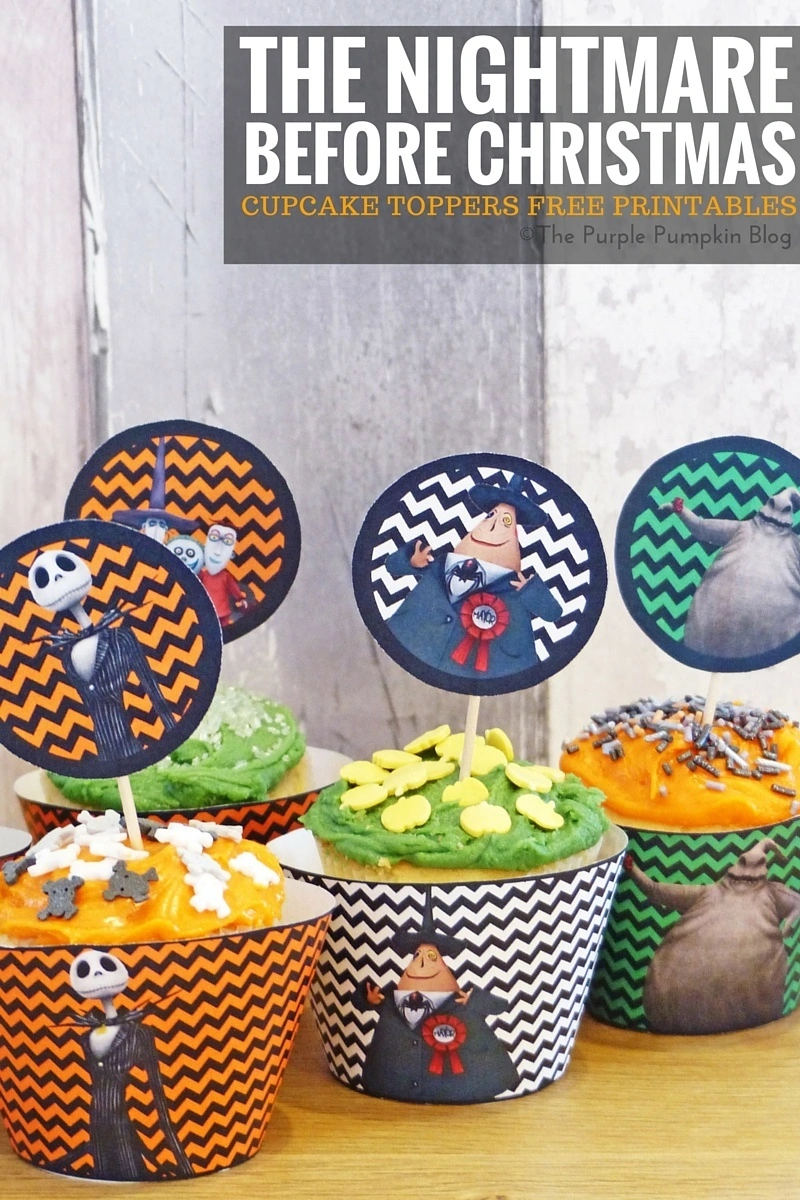 Cupcake Toppers The Nightmare Before Christmas