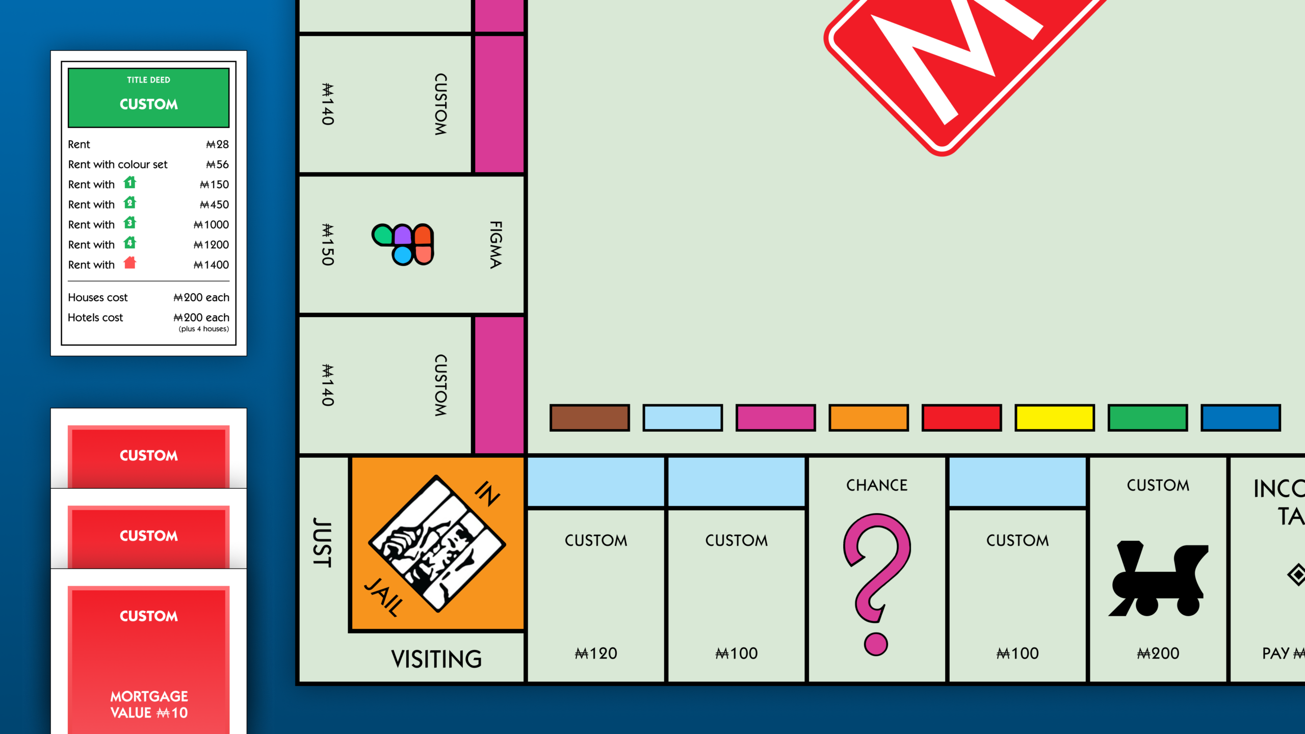 Custom Monopoly Kit Full Printable Game