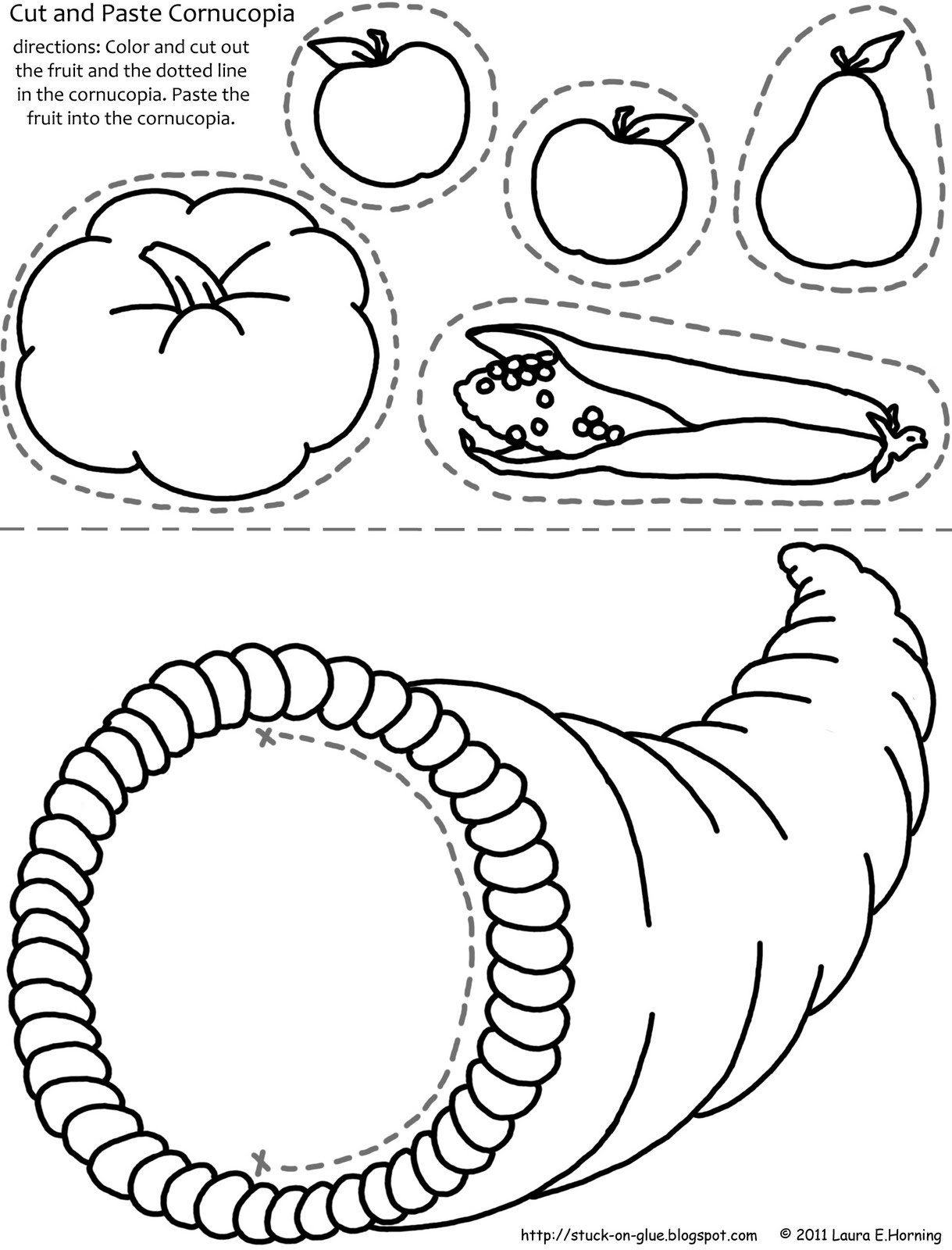Cut And Paste Cornucopia