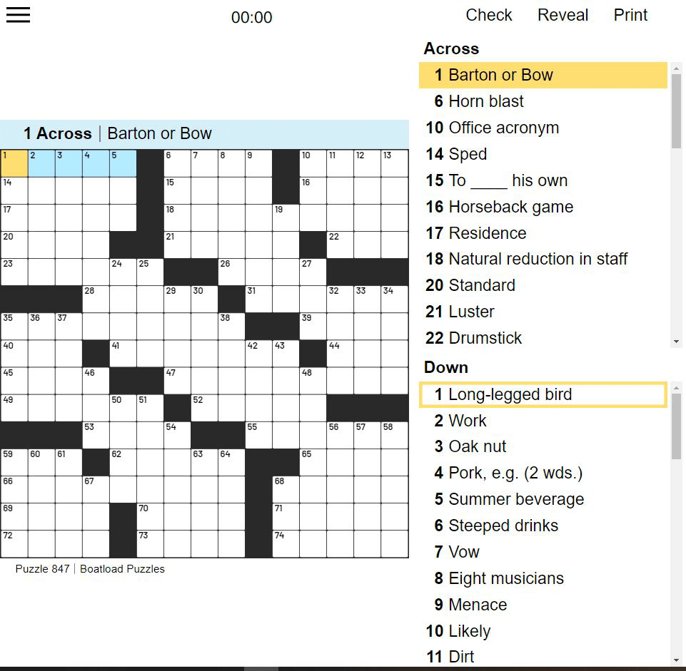 Daily Crossword
