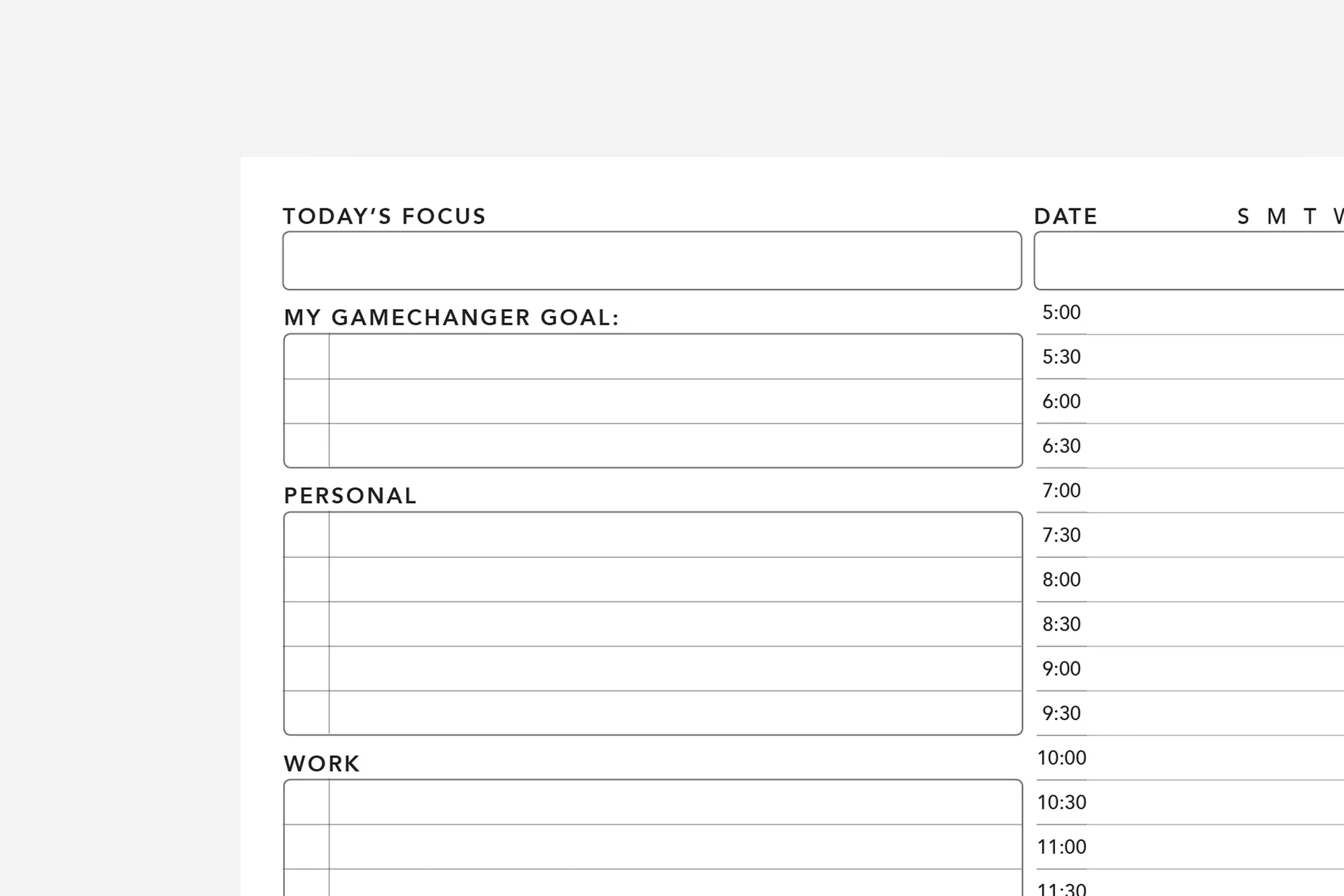 Daily Planner Pdf