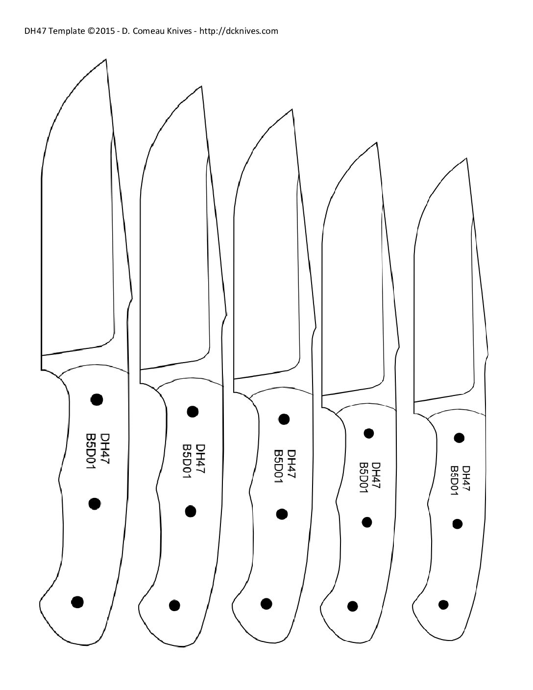 Dcknives Blogspot Knife Patterns Reupload
