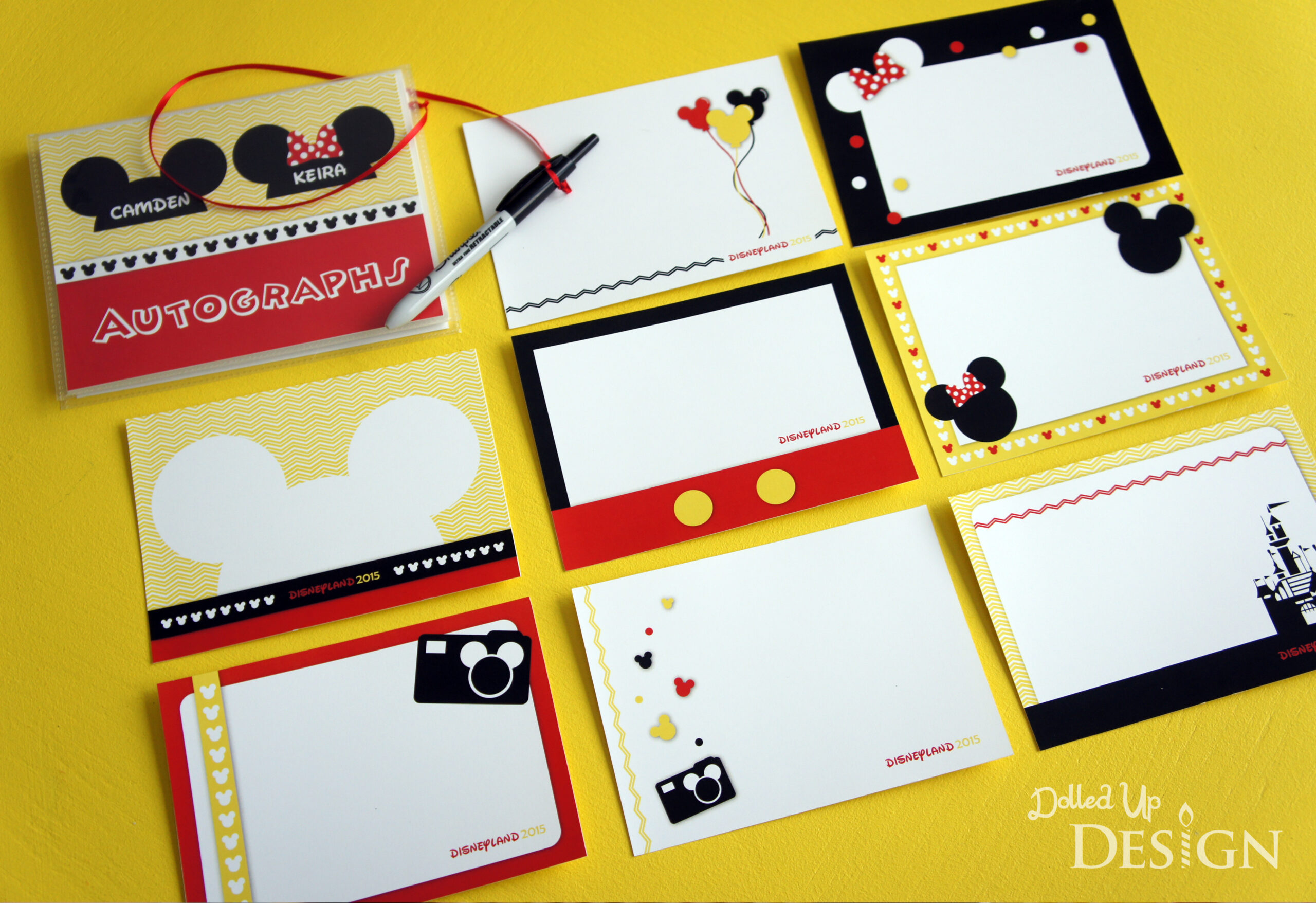 free printable autograph book template