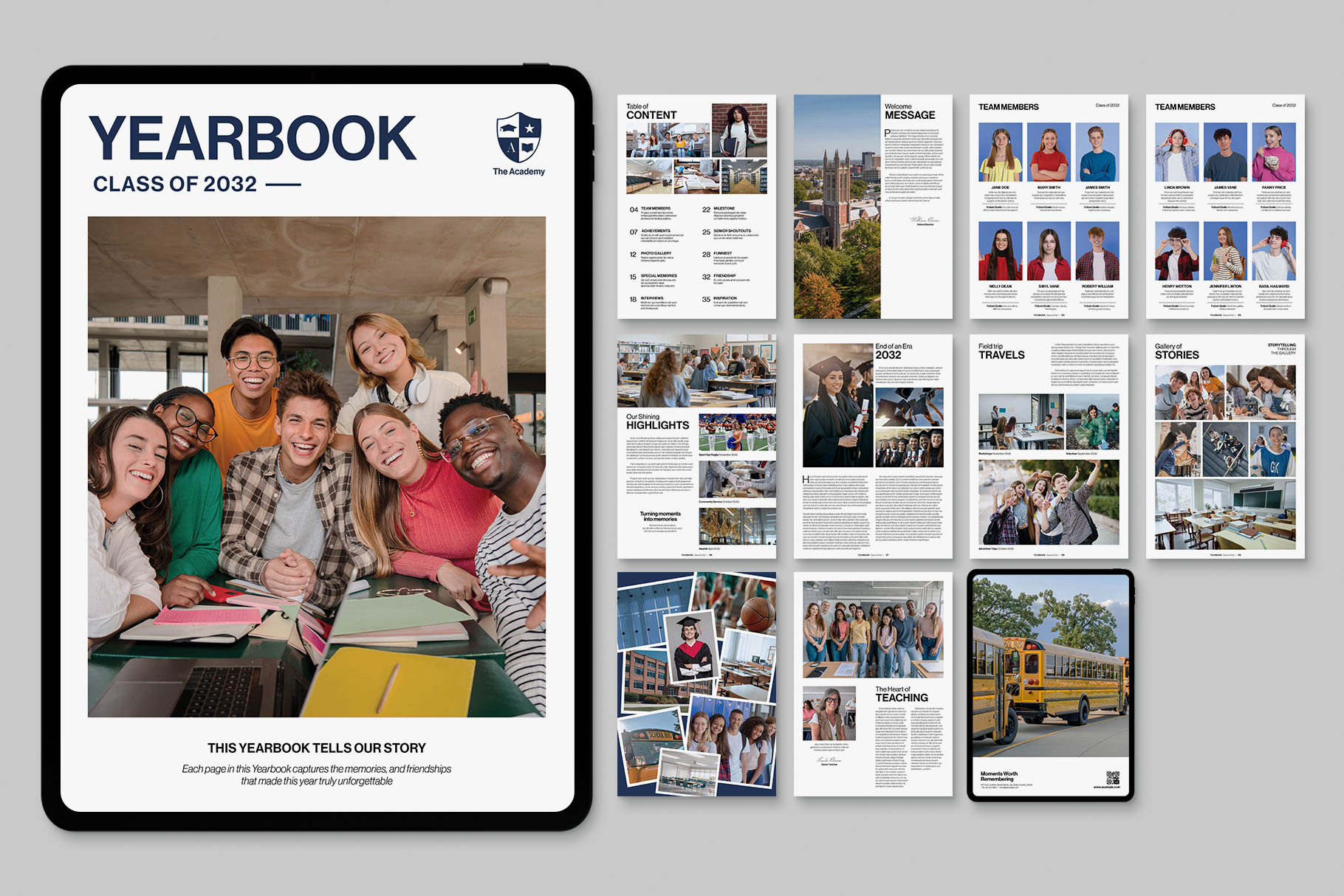 Digital Yearbook Template