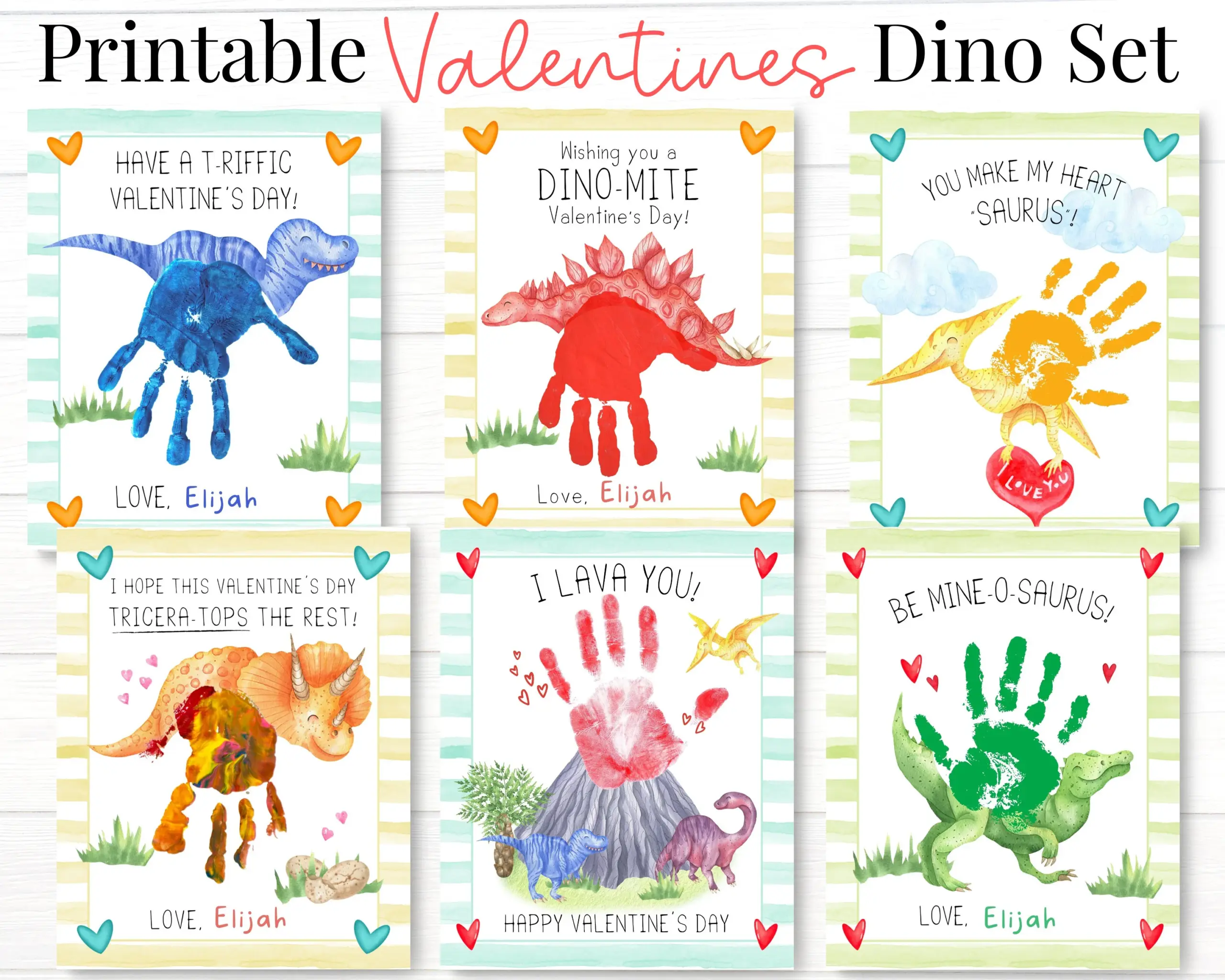 Dinosaur Valentine Printables Valentines