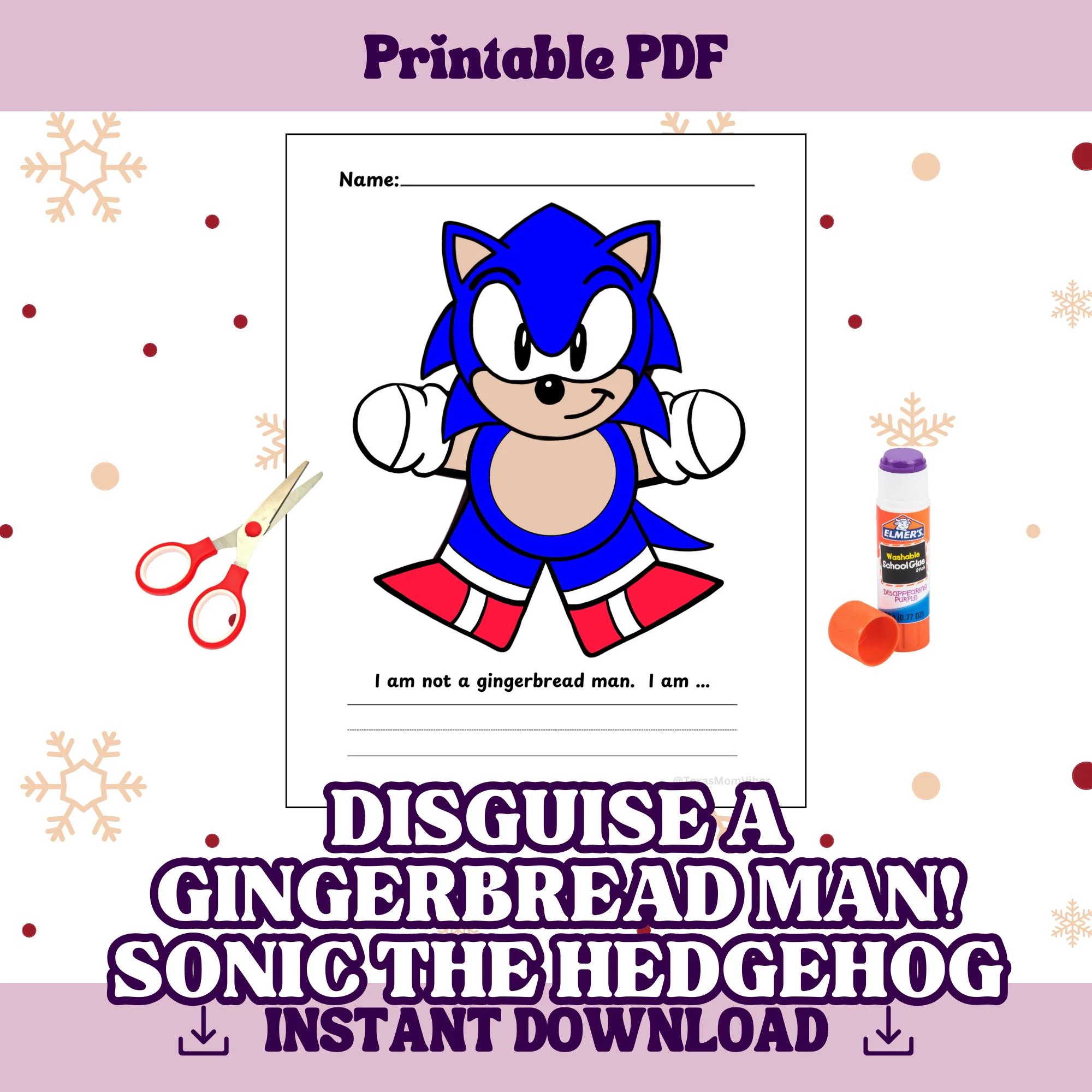 Disguise A Gingerbread Man Sonic The