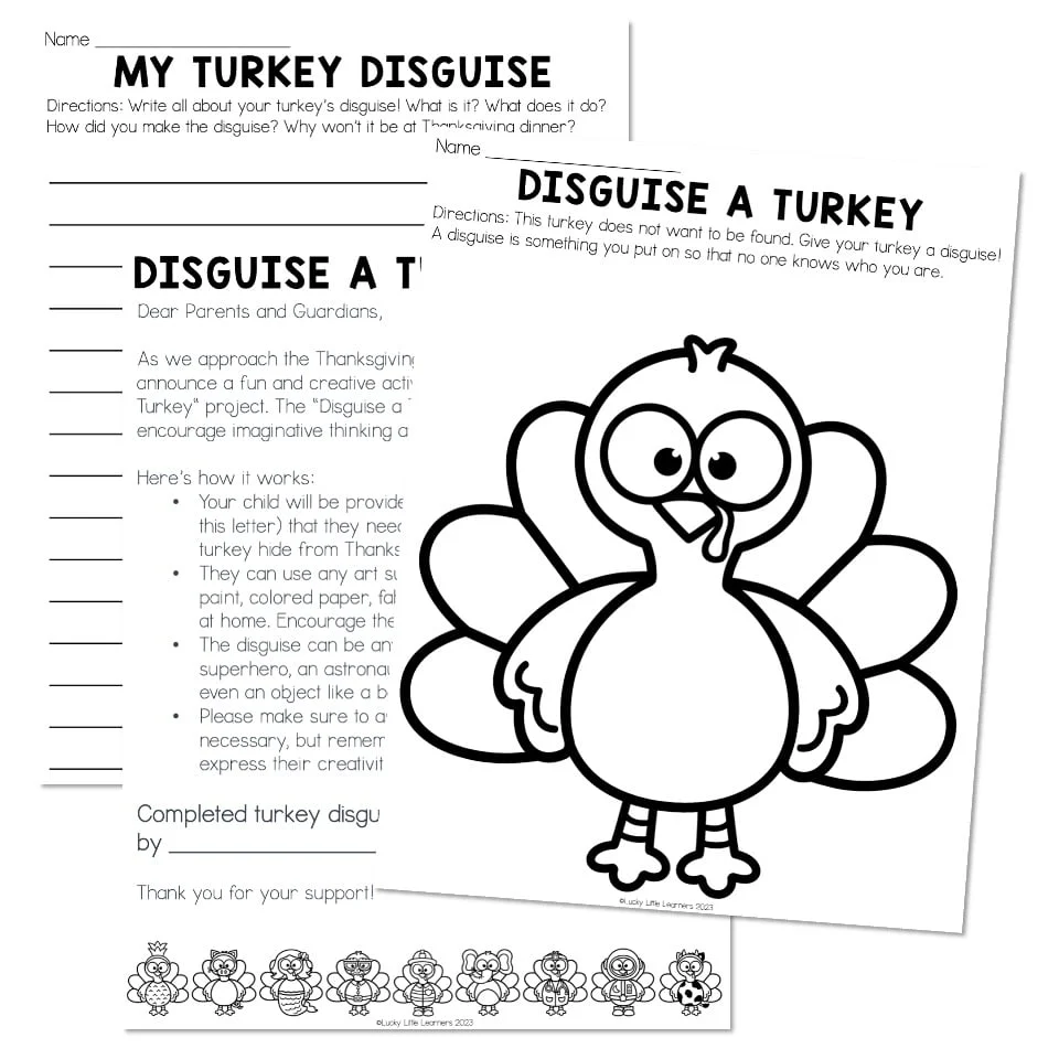 disguise a turkey printable
