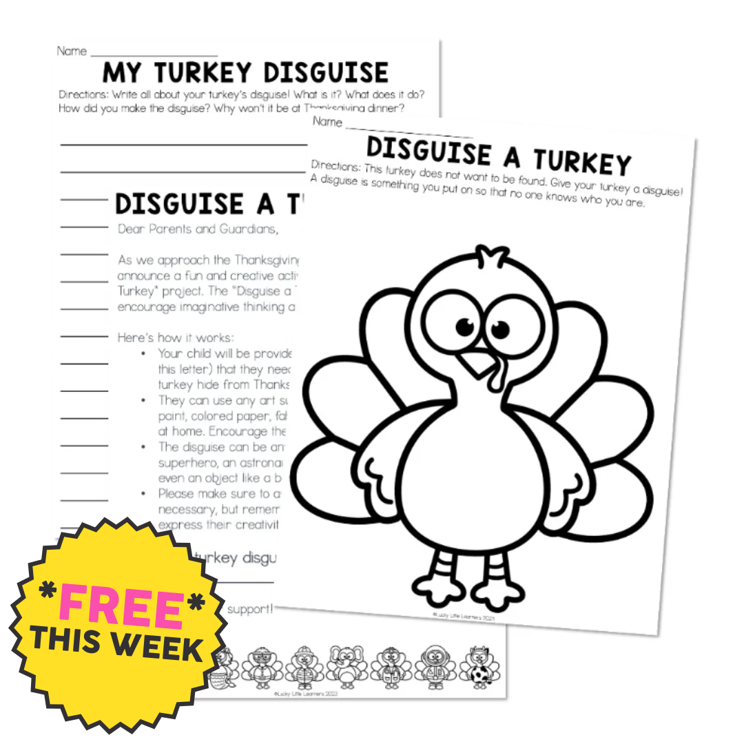 Disguise A Turkey Sample