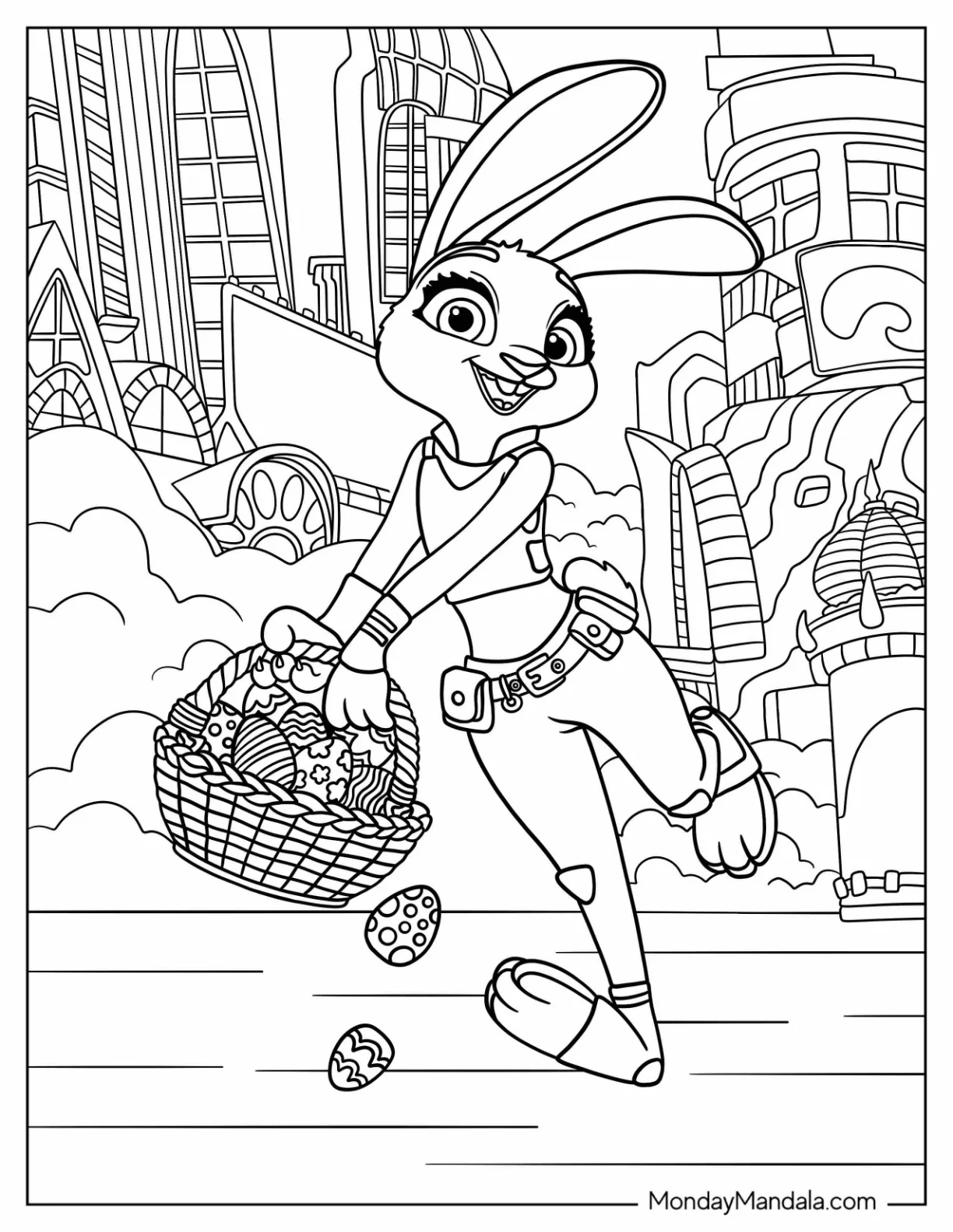 printable disney easter coloring pages