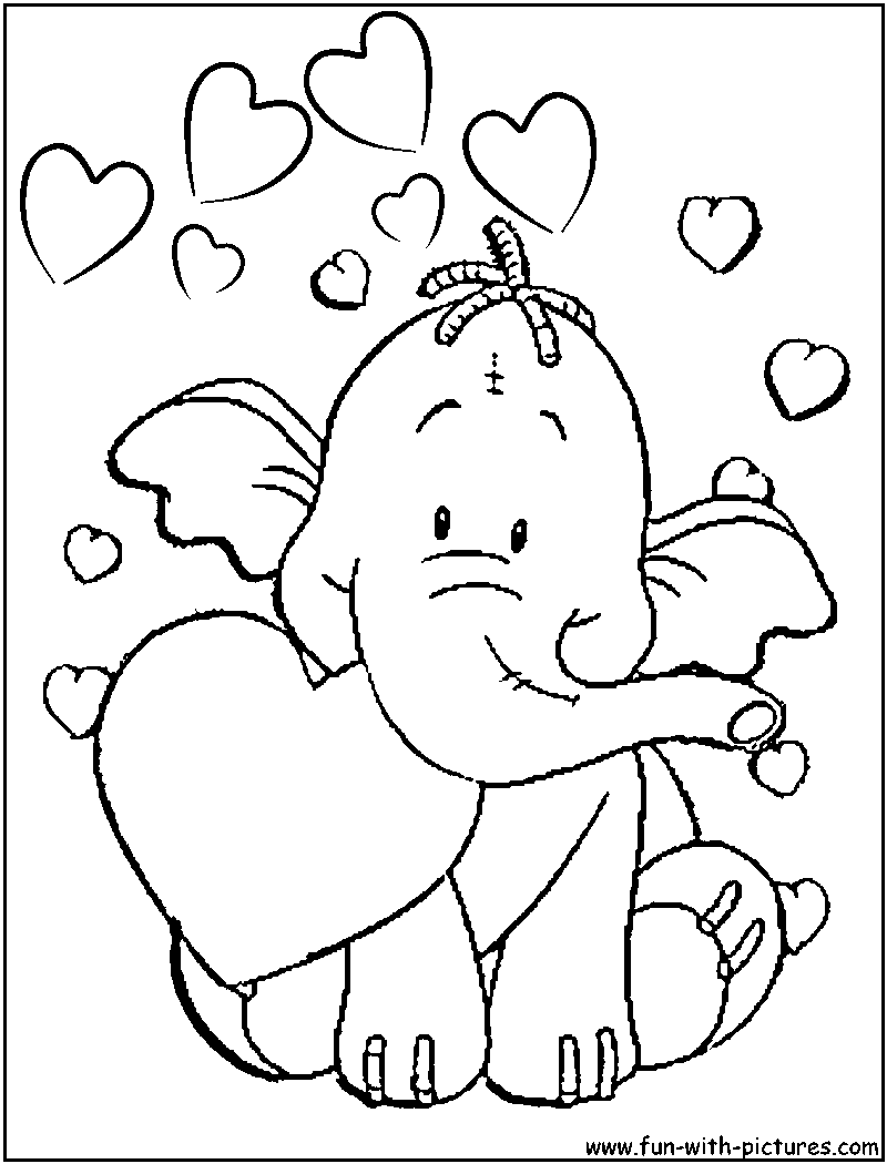 Disney Valentine Coloring Pages