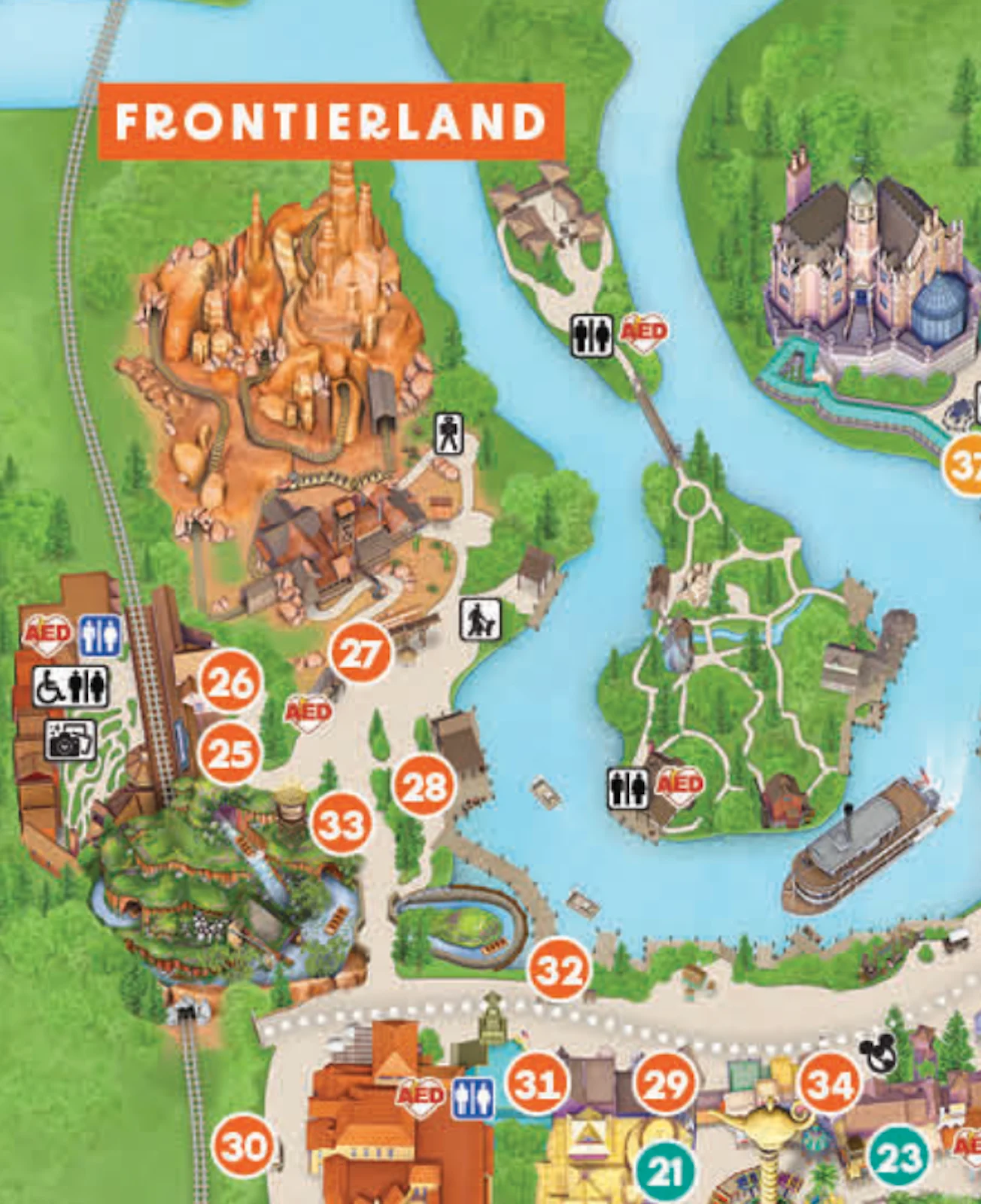 Disney World Magic Kingdom Map