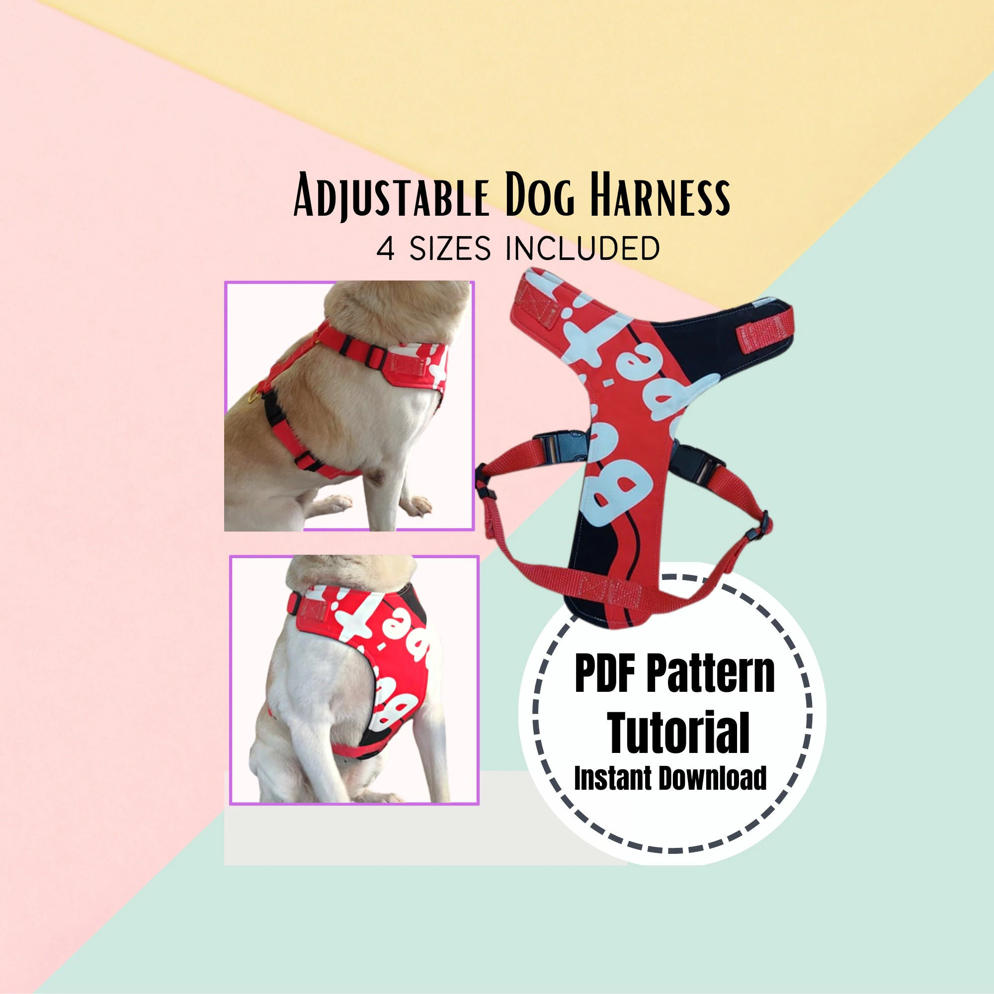 Diy Adjustable Dog Harness Sewing Diy Adjustable Dog Harness Sewing