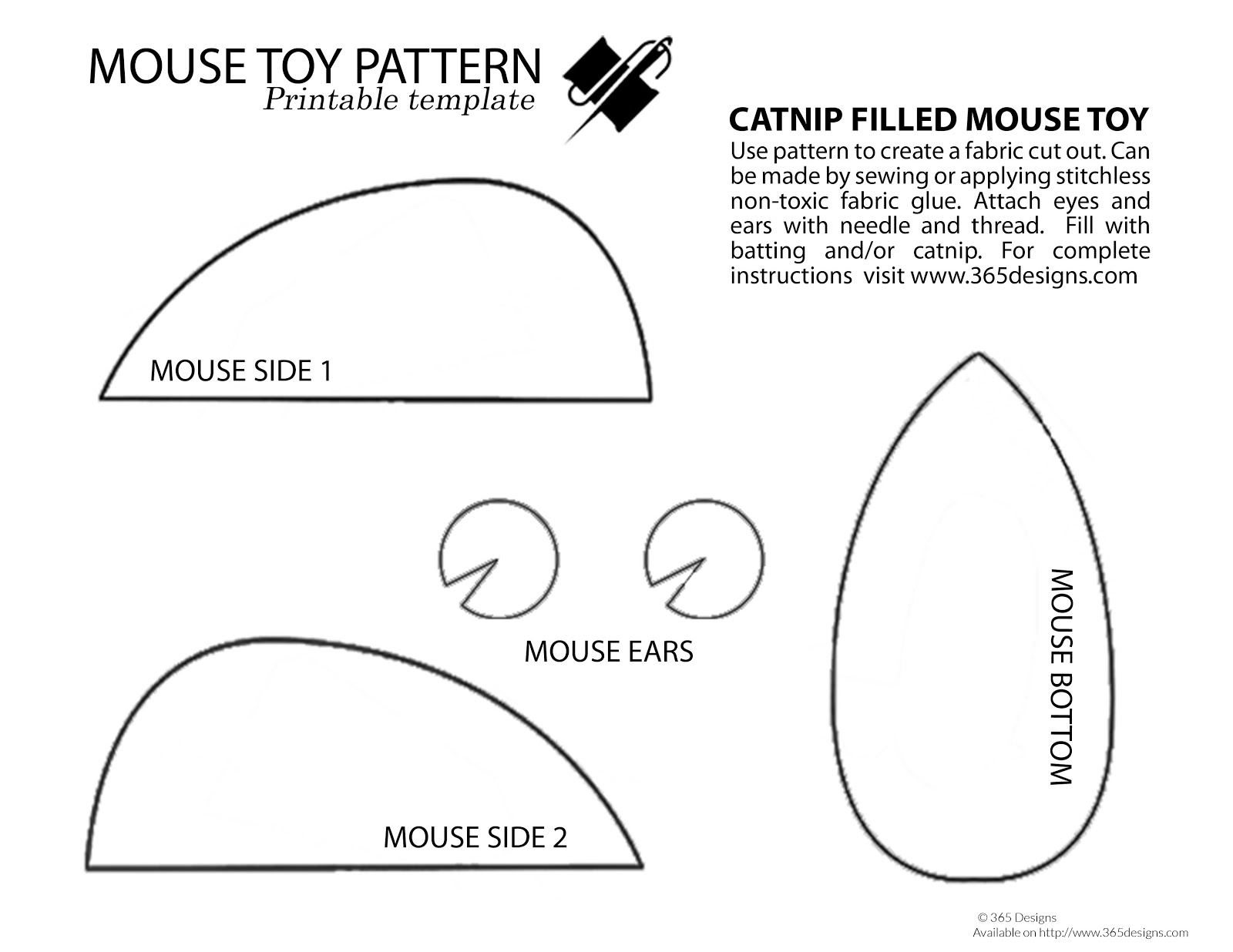 Diy Burlap And Denim Mouse Toy