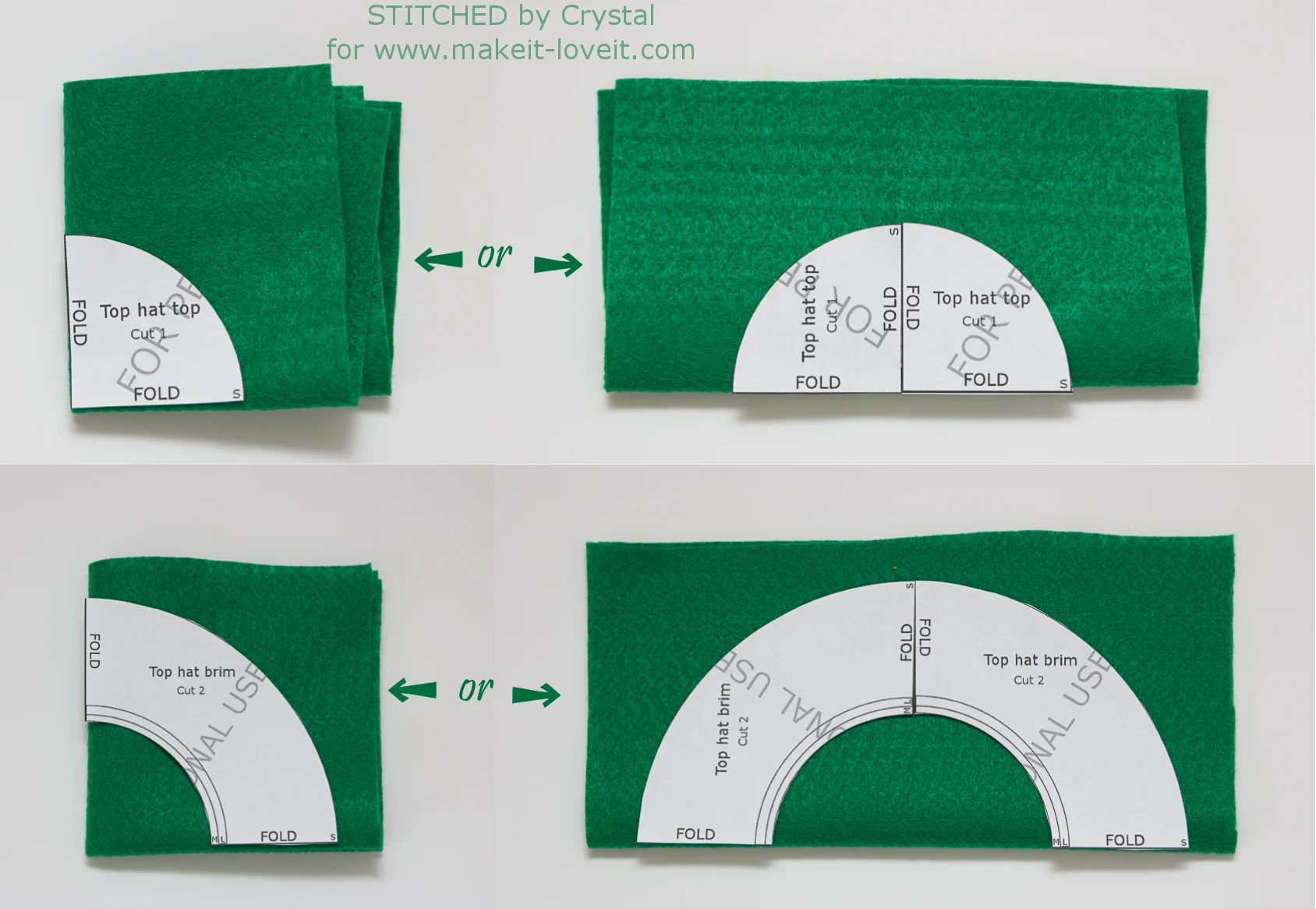 Diy Fabric Top Hat Free Pattern