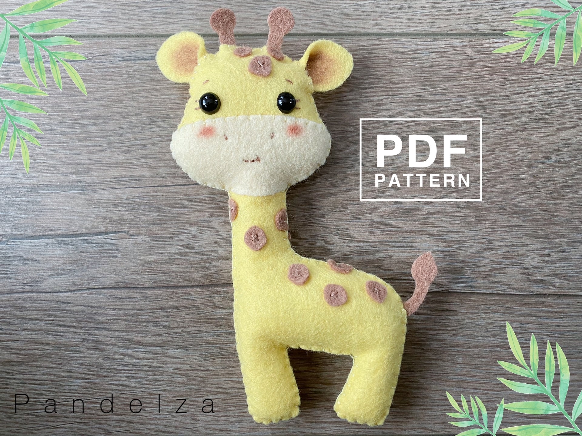 Diy Felt Giraffe Pattern Hand Sewing