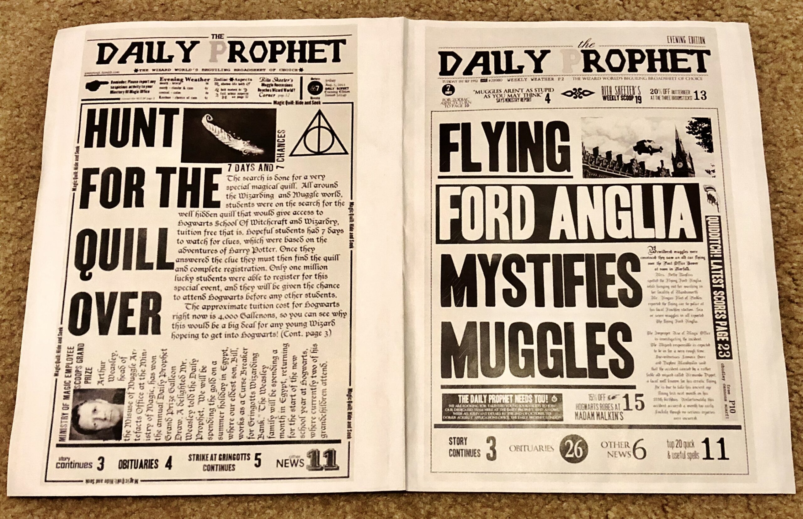free daily prophet template