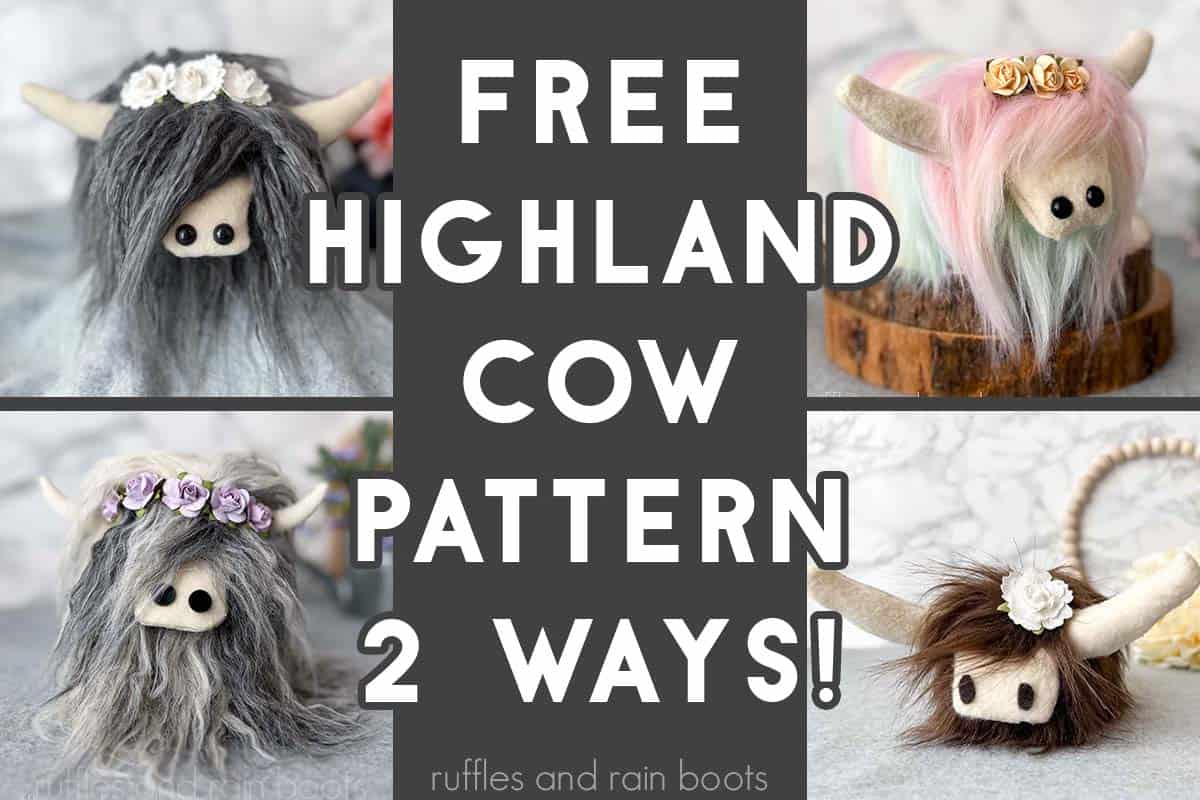 Diy Highland Cow Free Pattern