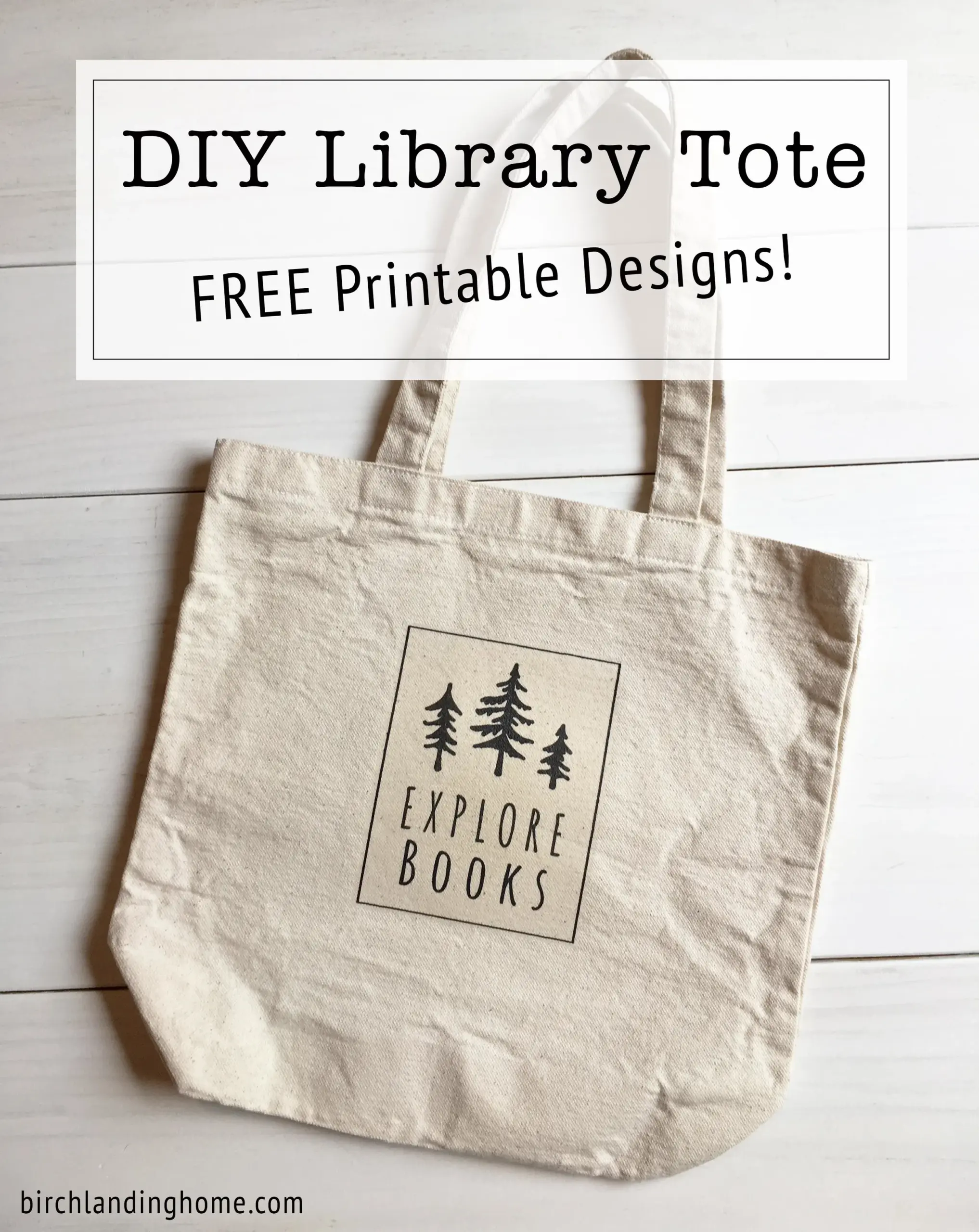 Diy Library Tote Free Printables For Iron On Transfer Diy Library Tote Free Printables For Iron On Transfer