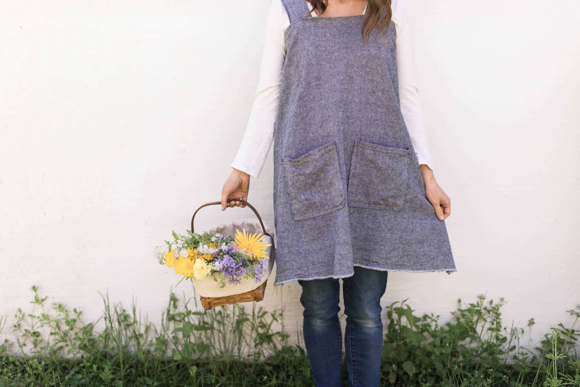 Diy Linen Pinafore Apron For Women Free Pattern