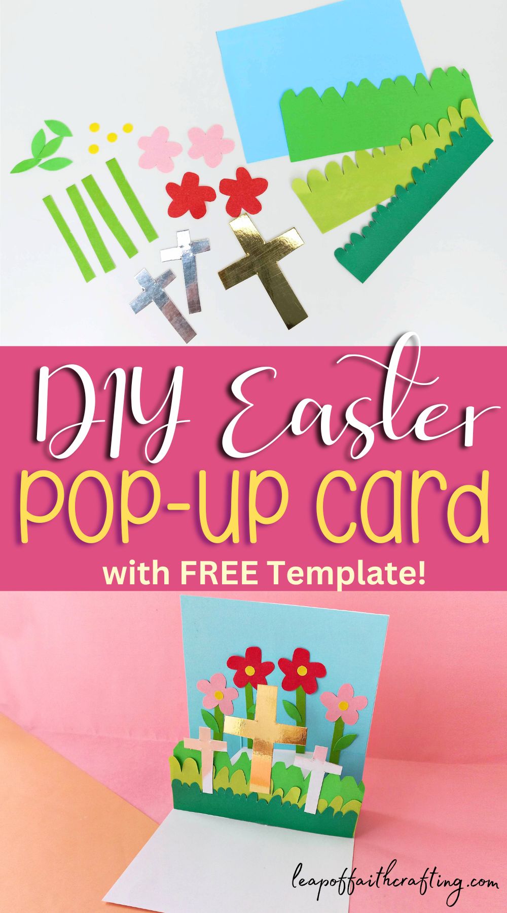 free printable easter pop up card template