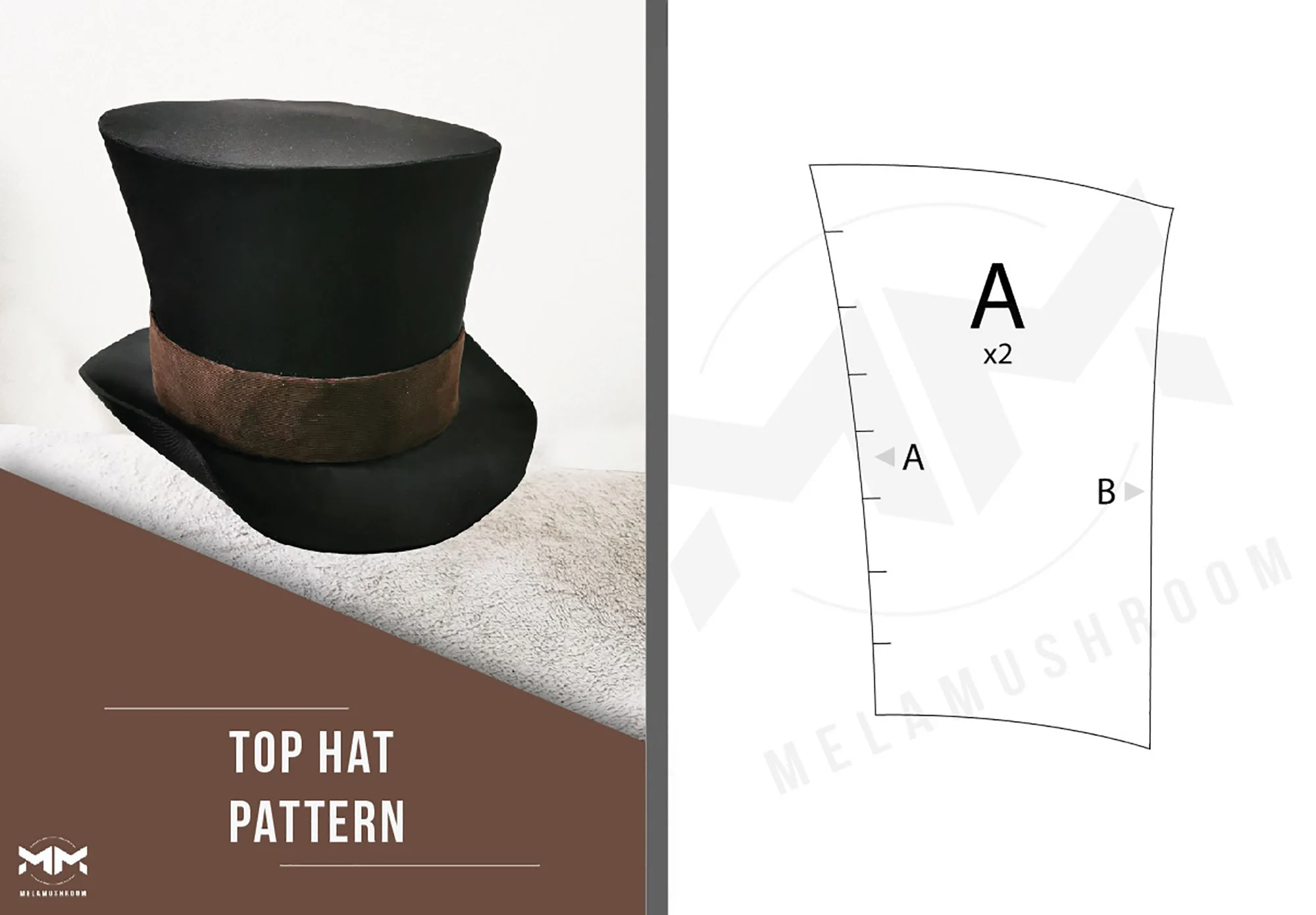top hat printable pattern