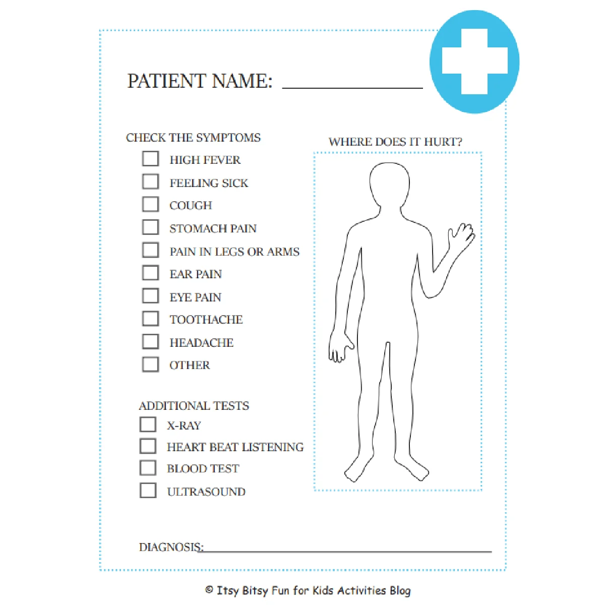 Doctor Pretend Play Printables