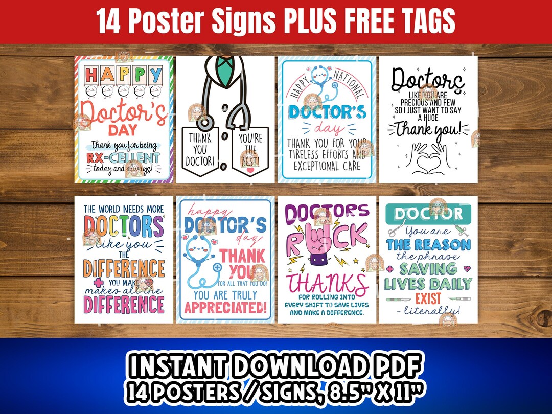 Doctors Day Signs Printable Doctors Day