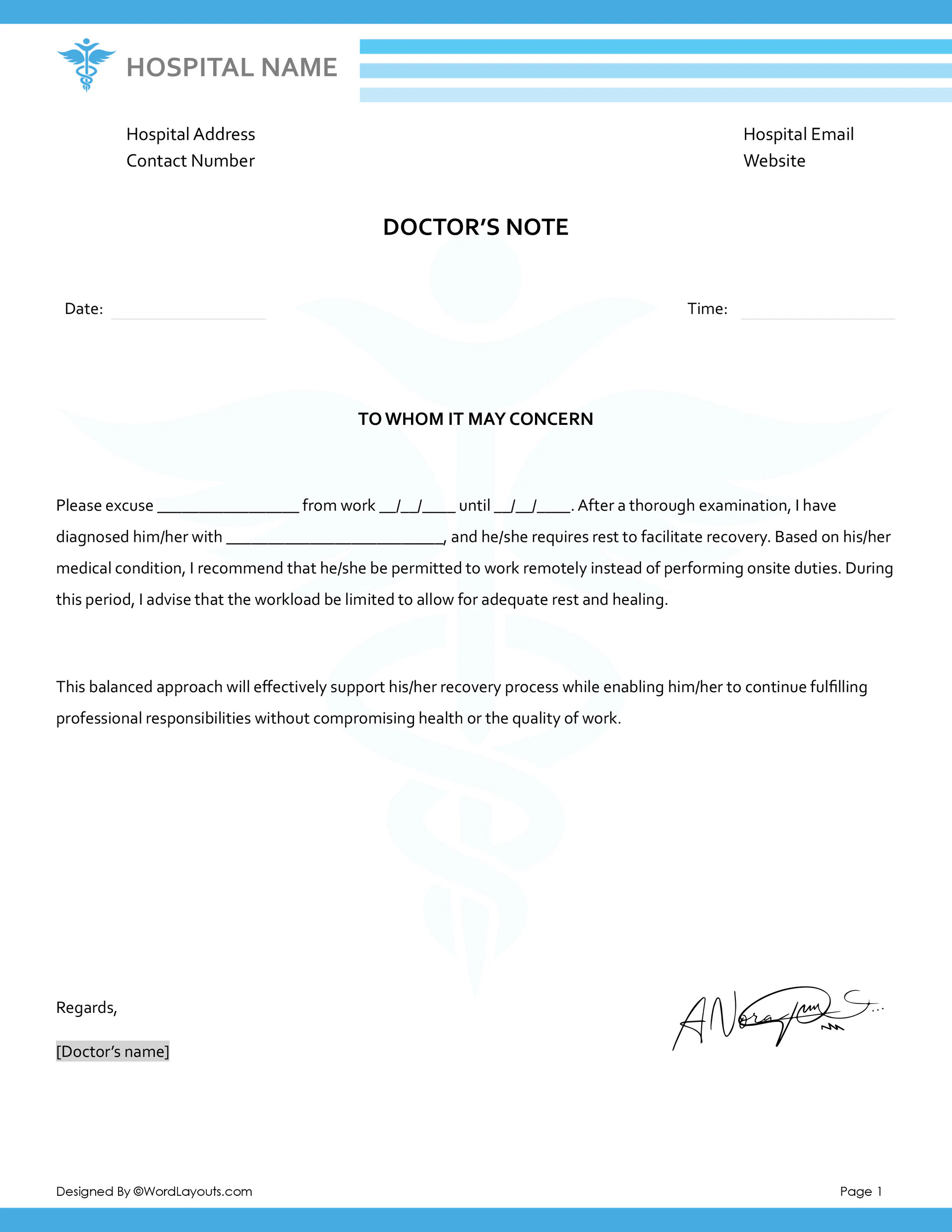 Doctors Note