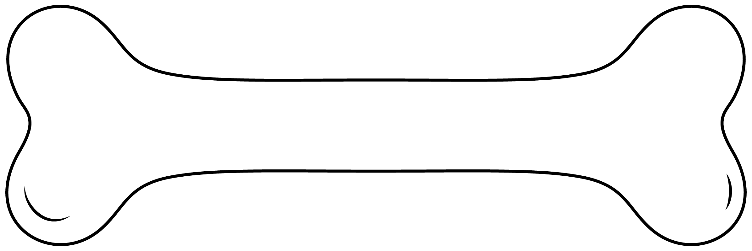 Dog Bone Printable Template