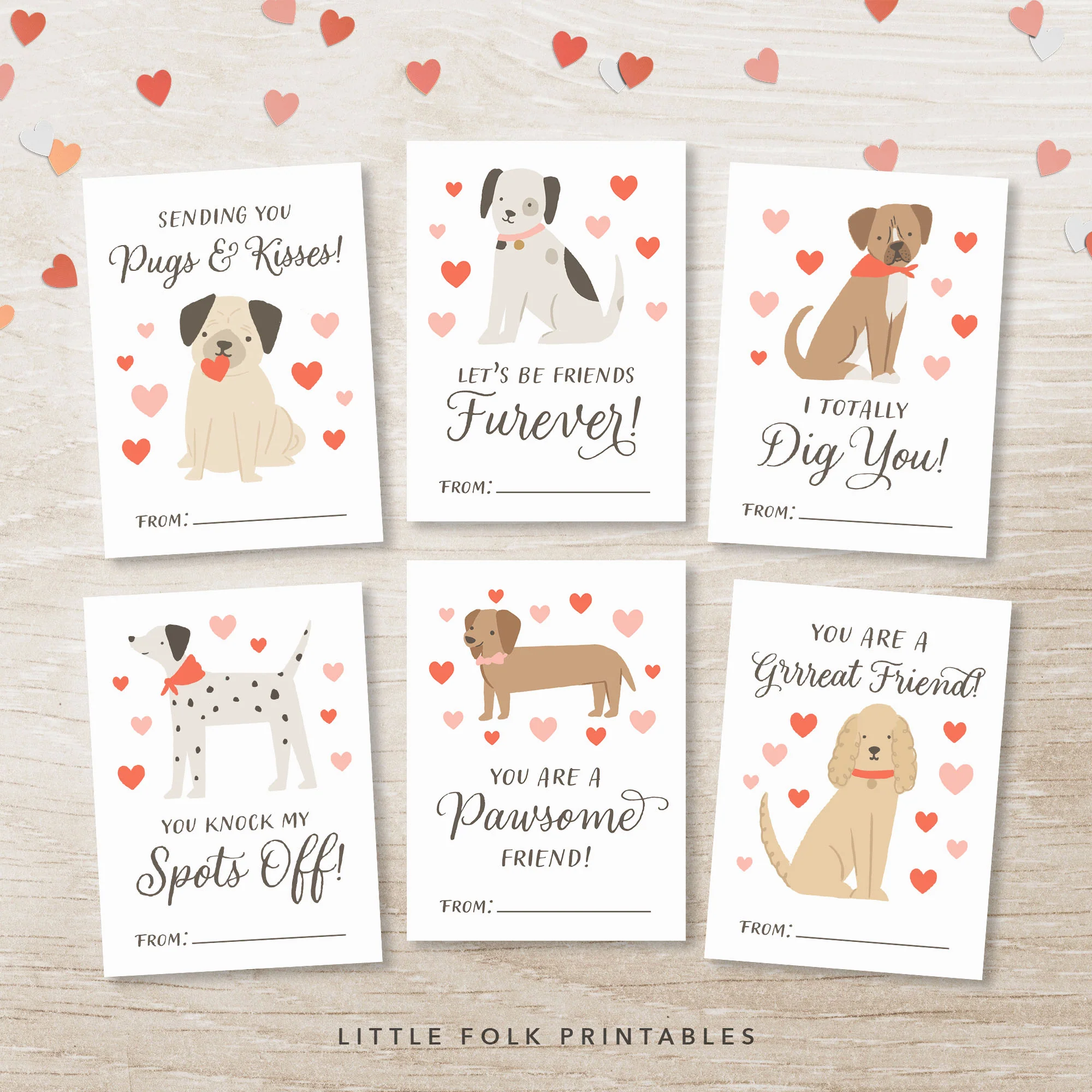Dog Valentines Cards
