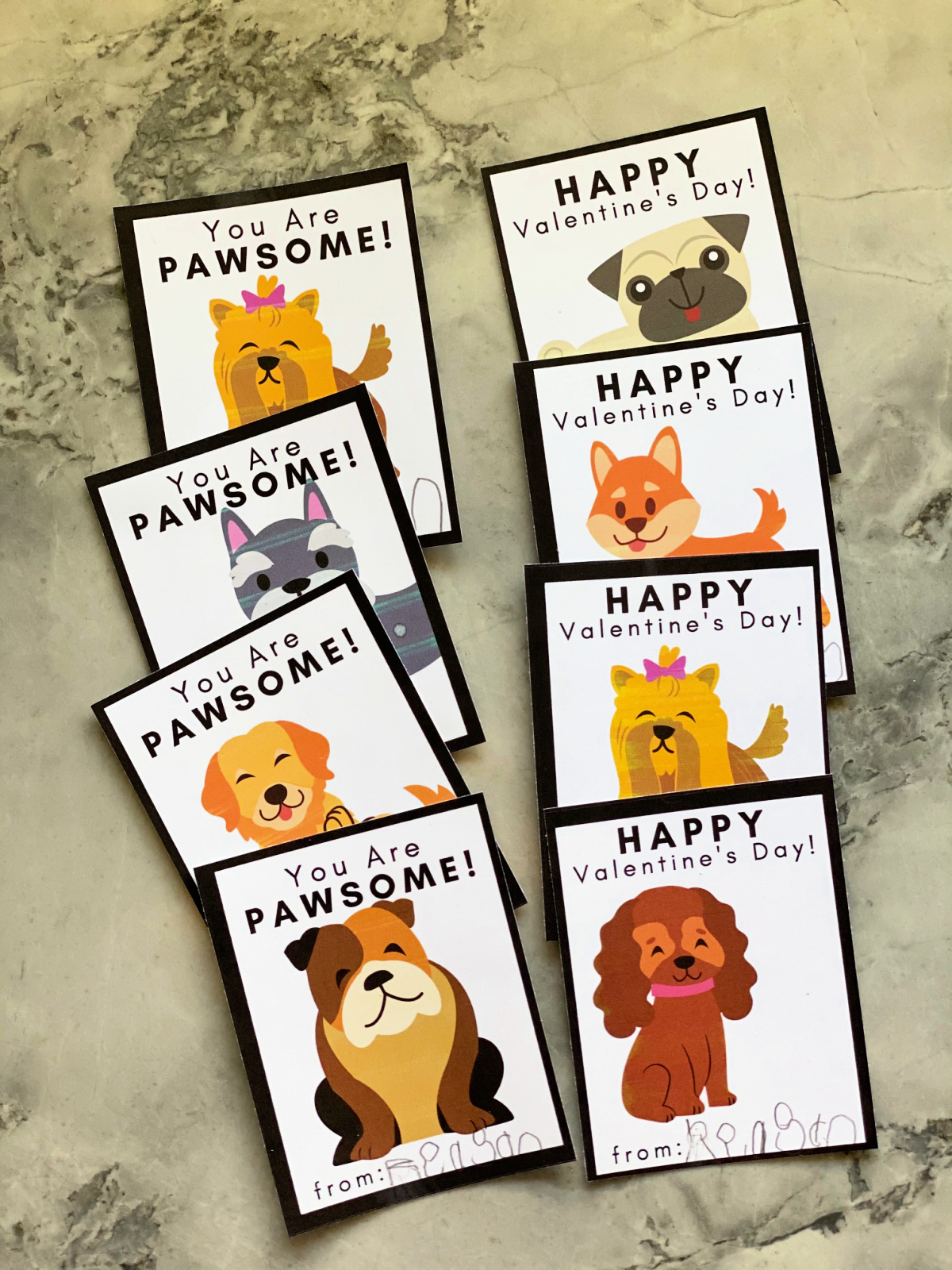 Doggie Valentine Cards