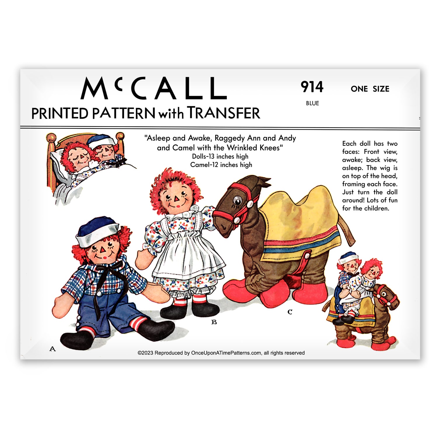 free printable raggedy ann and andy doll patterns