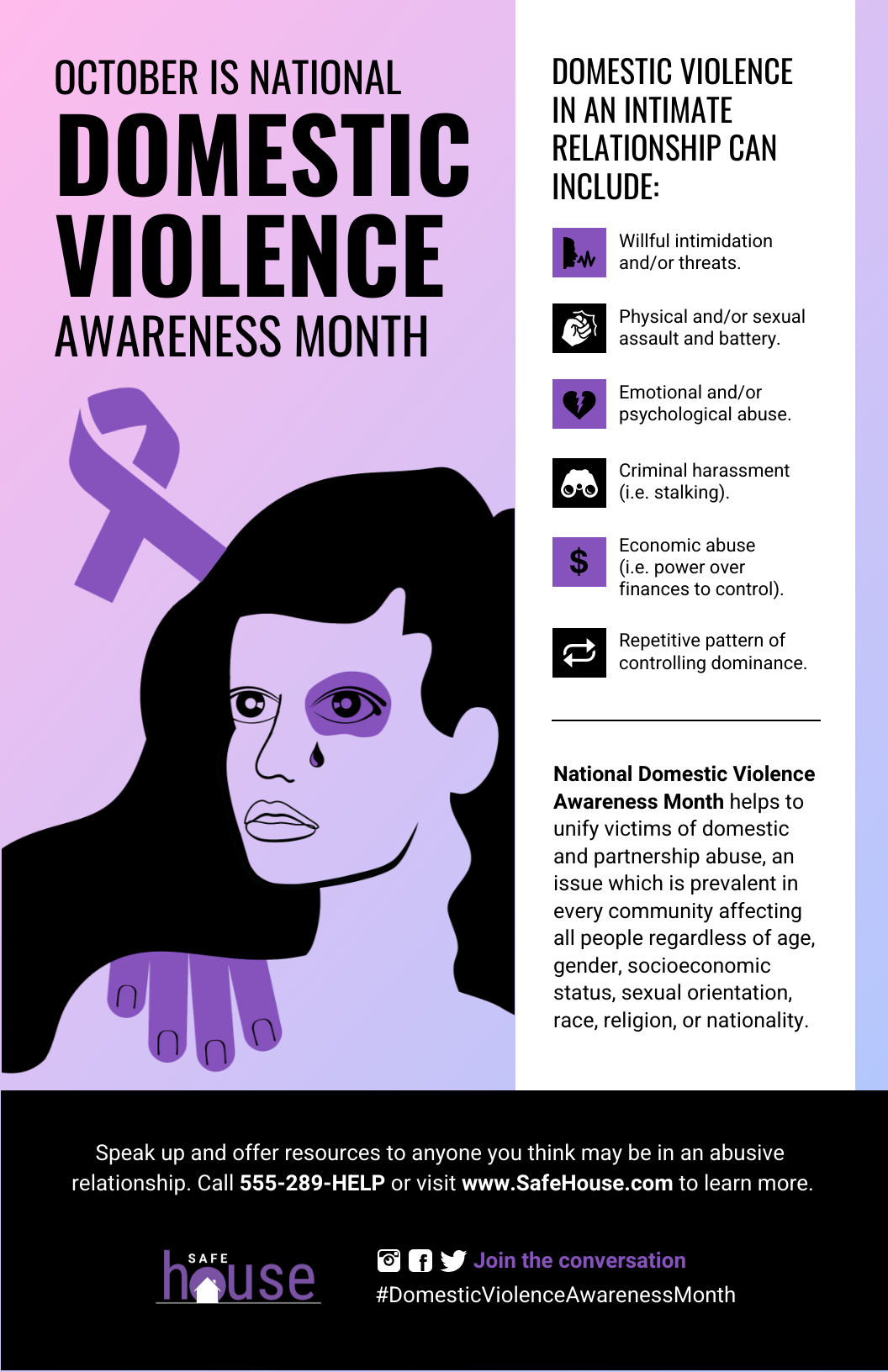Domestic Violence Awareness Month Poster 64be51ef D1d8 4497 8cc0 2ce6f7f33f4e