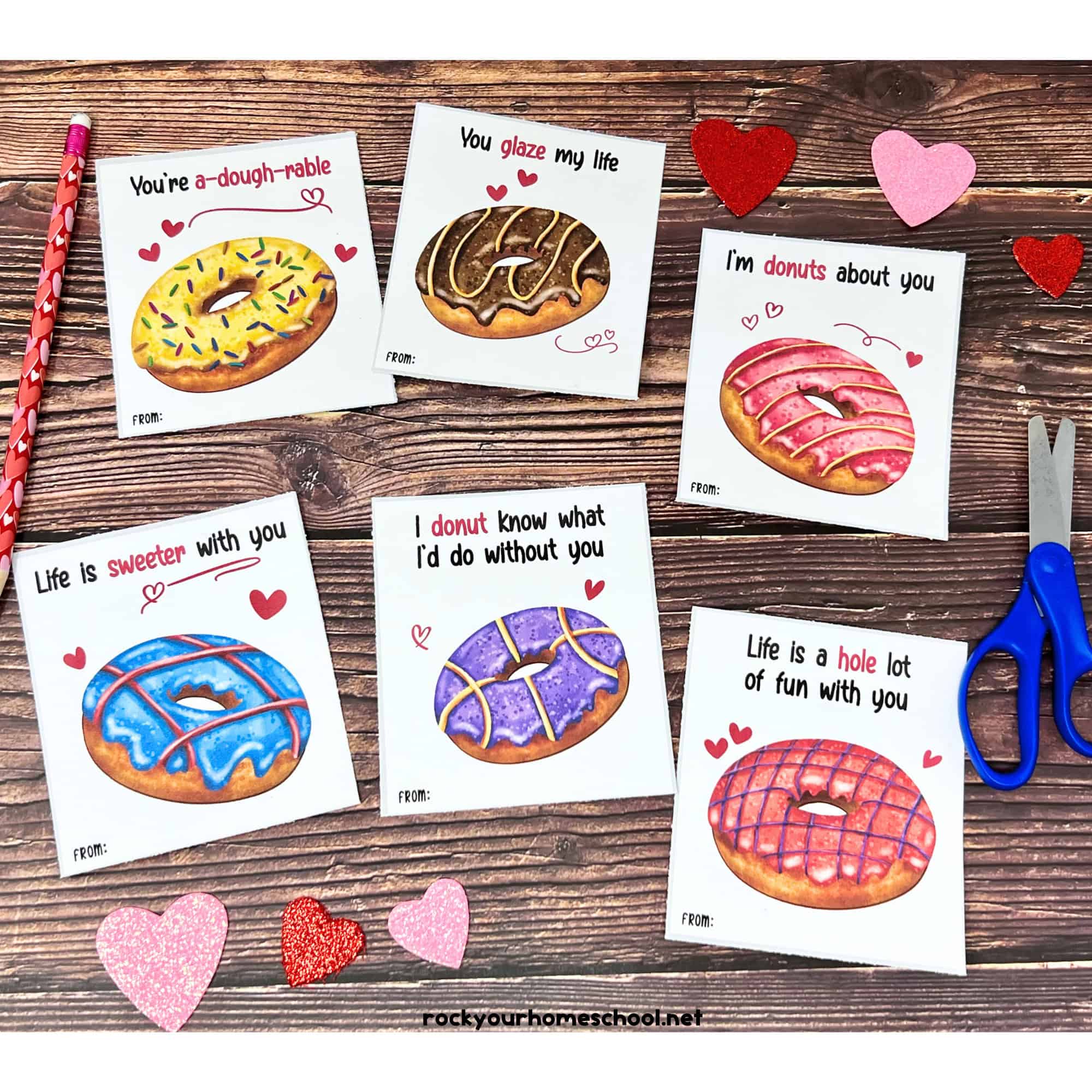 Donut Valentines Day Cards
