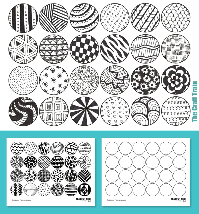 Doodle Design Swatch Sheets