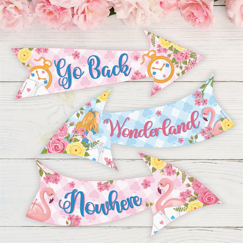 Dreamy Alice In Wonderland Party Signs Dreamy Alice In Wonderland Party Signs
