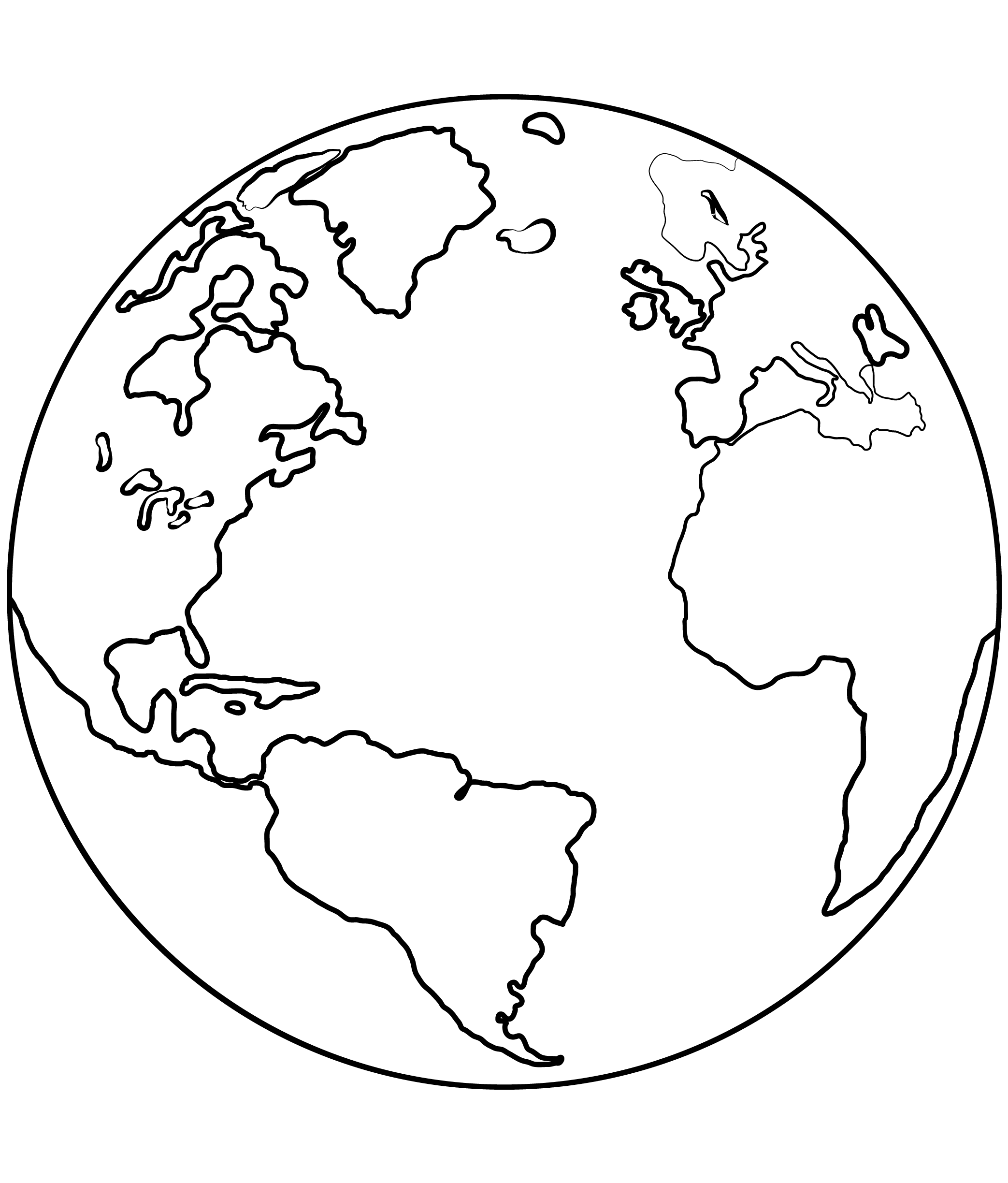 Earth Printable Template Earth Printable Template