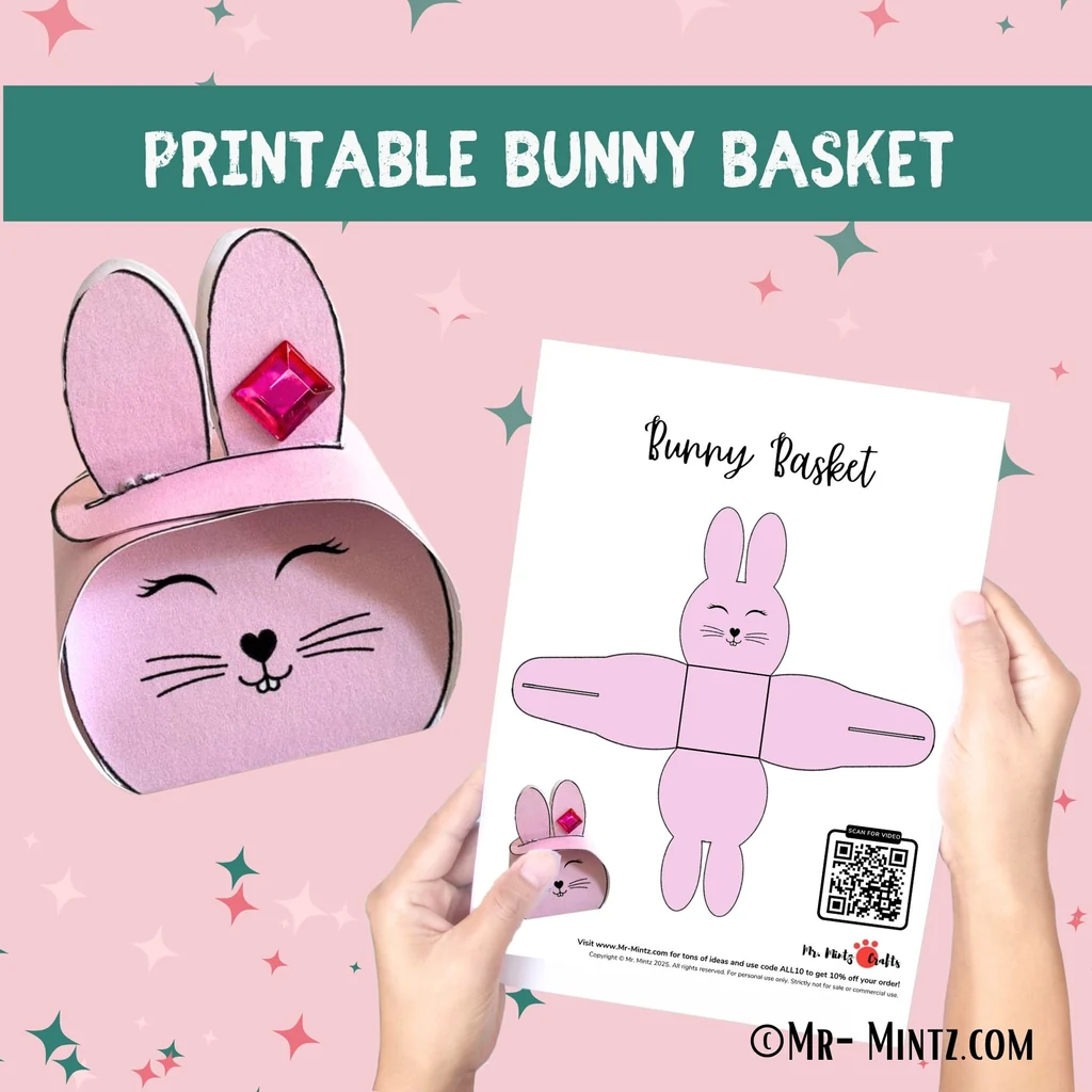 Easter Bunny Basket Printable