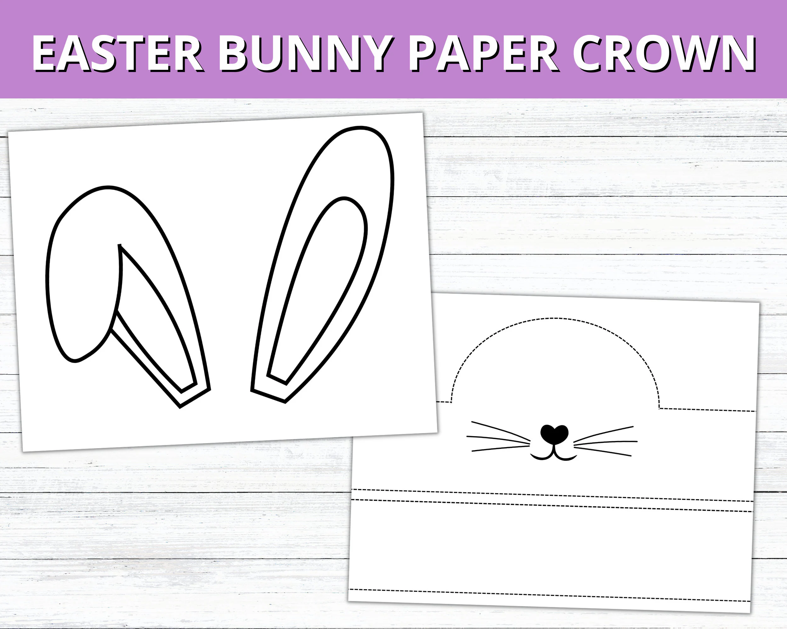 Easter Bunny Paper Crown Bunny Ears