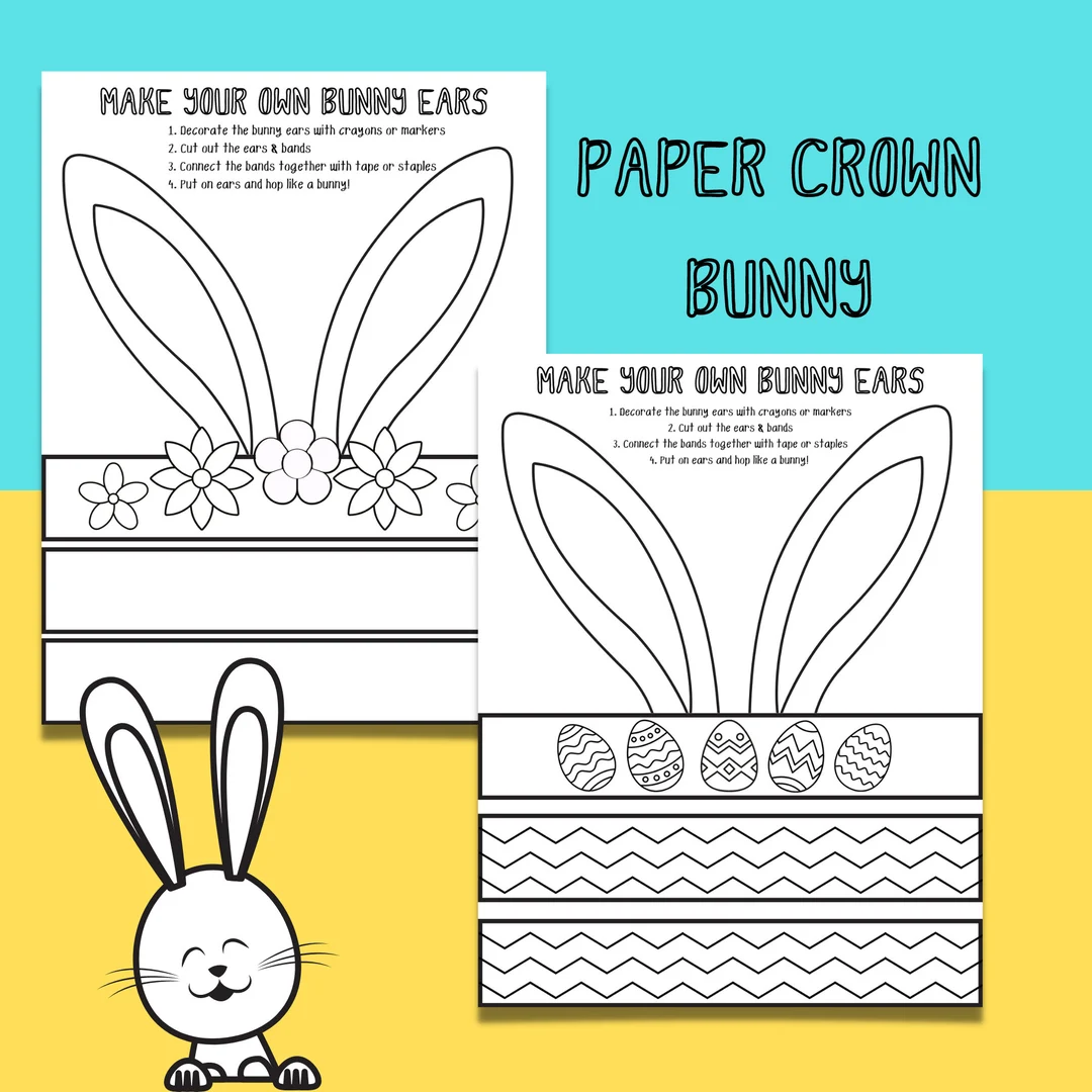 Easter Bunny Paper Crown Printable
