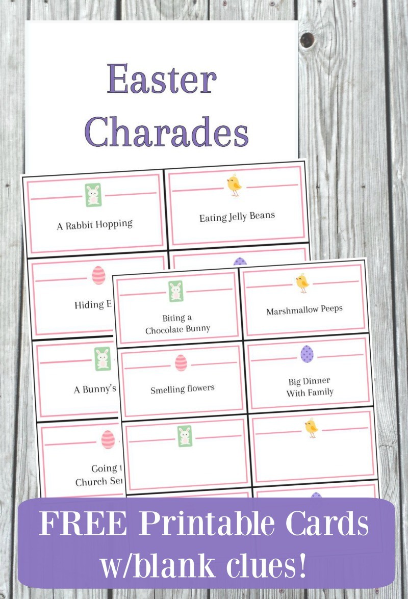 Easter Charades Game