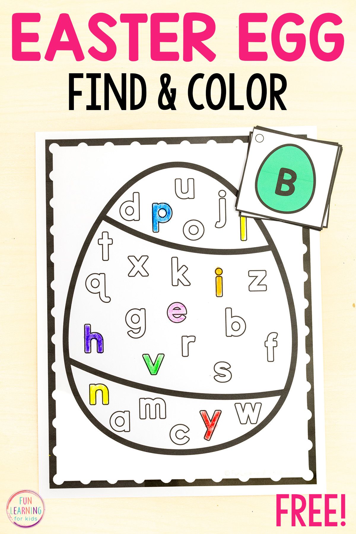 easter eggs alphabet printable