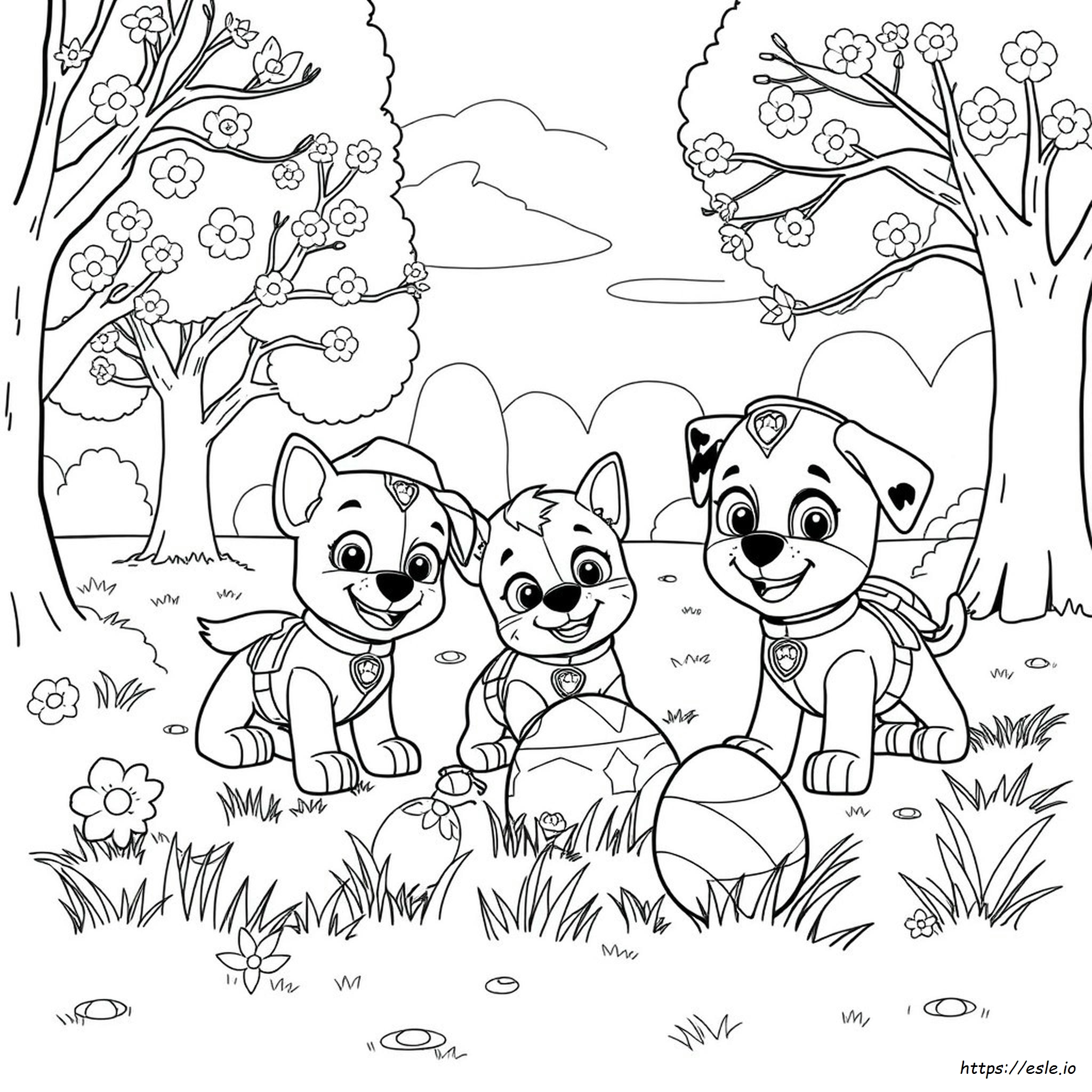 Easter Egg Paw Patrol Easter Coloring Pages