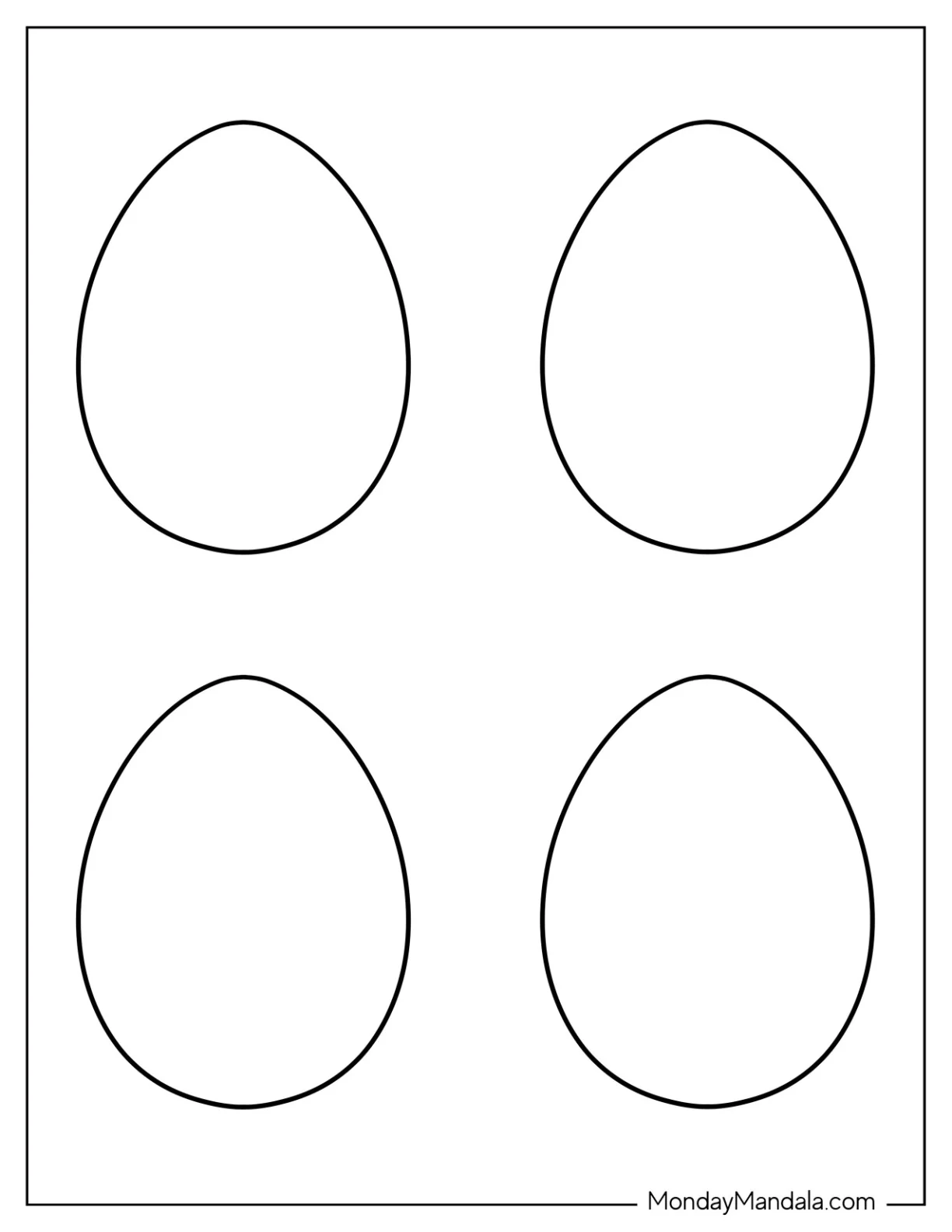Easter Egg Template