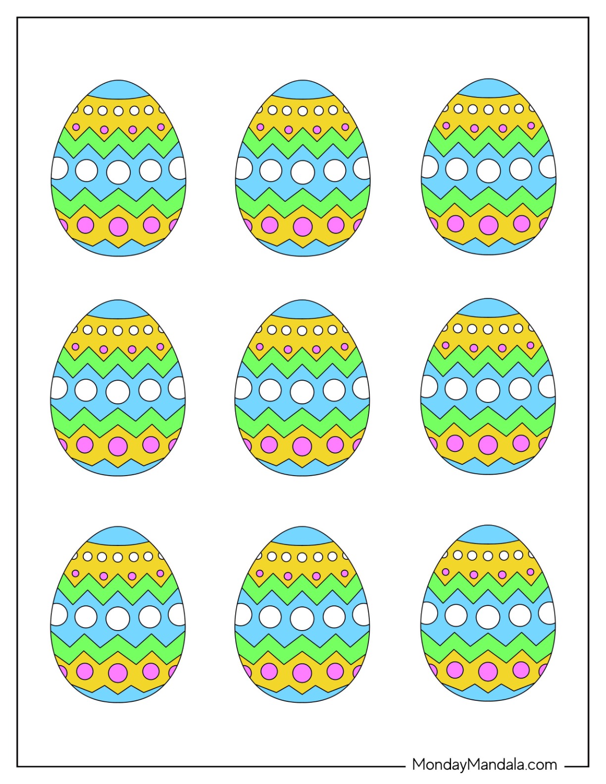 Easter Egg Template